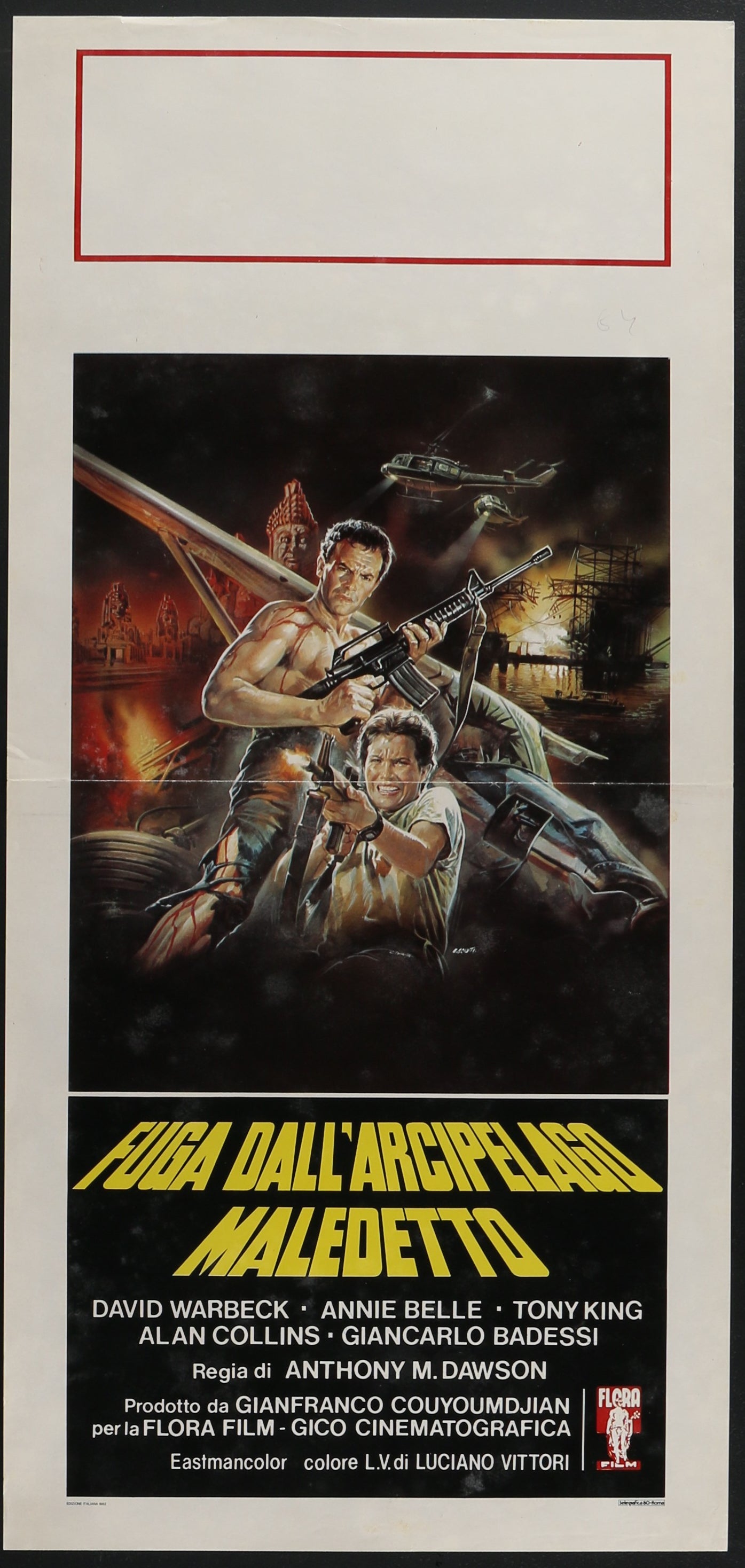 Tiger Joe - Fuga Dall'Arcipelago Maledetto (1982) Original Italian Locandina Movie Poster