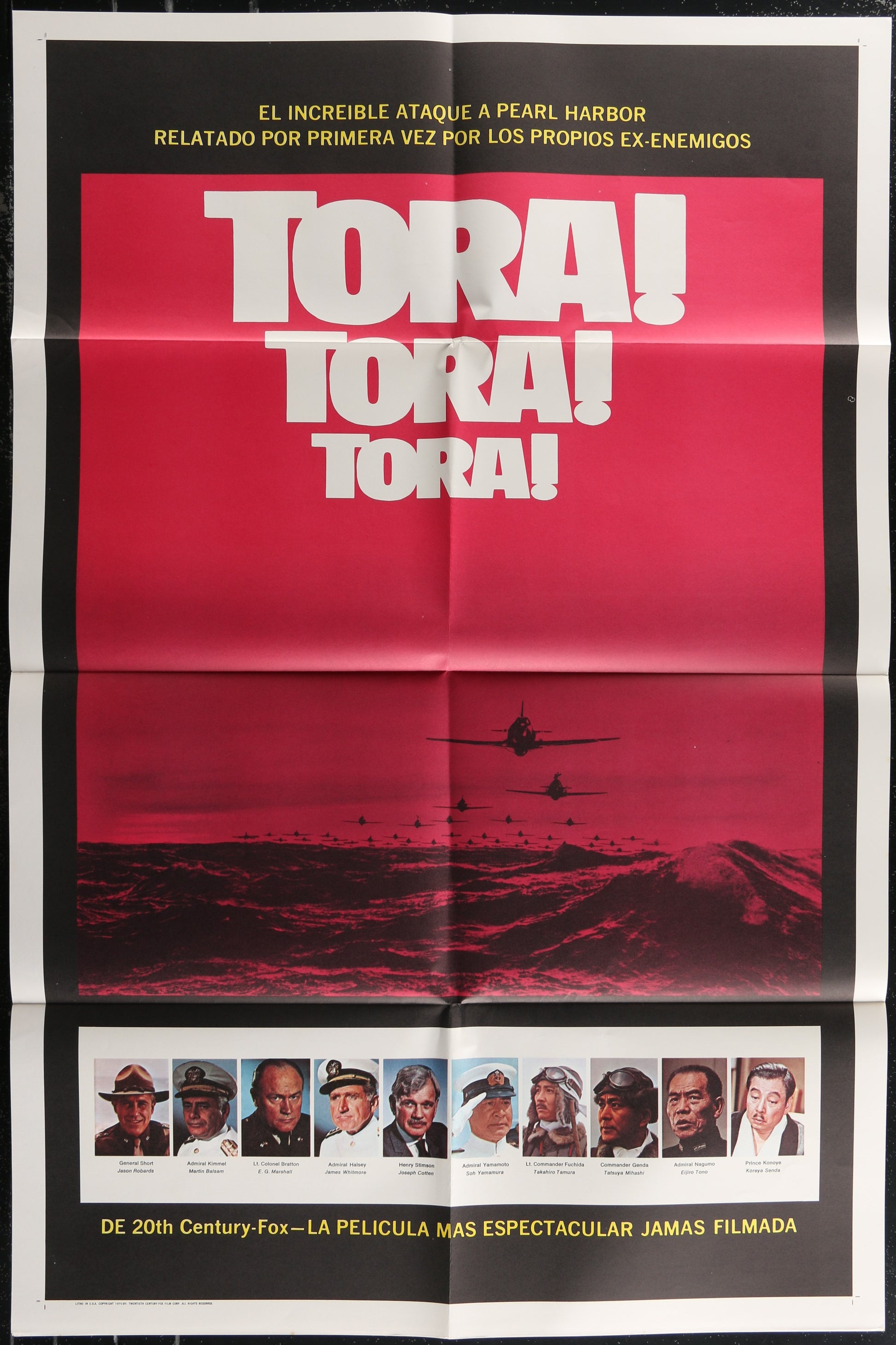 Tora! Tora! Tora! (1970) Original Spanish Language One Sheet Movie Poster