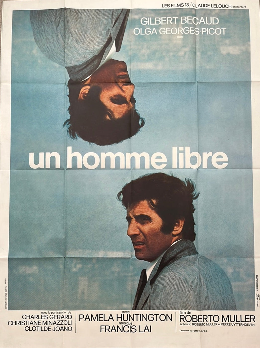 Un Homme Libre Original French One Panel Cinema Poster