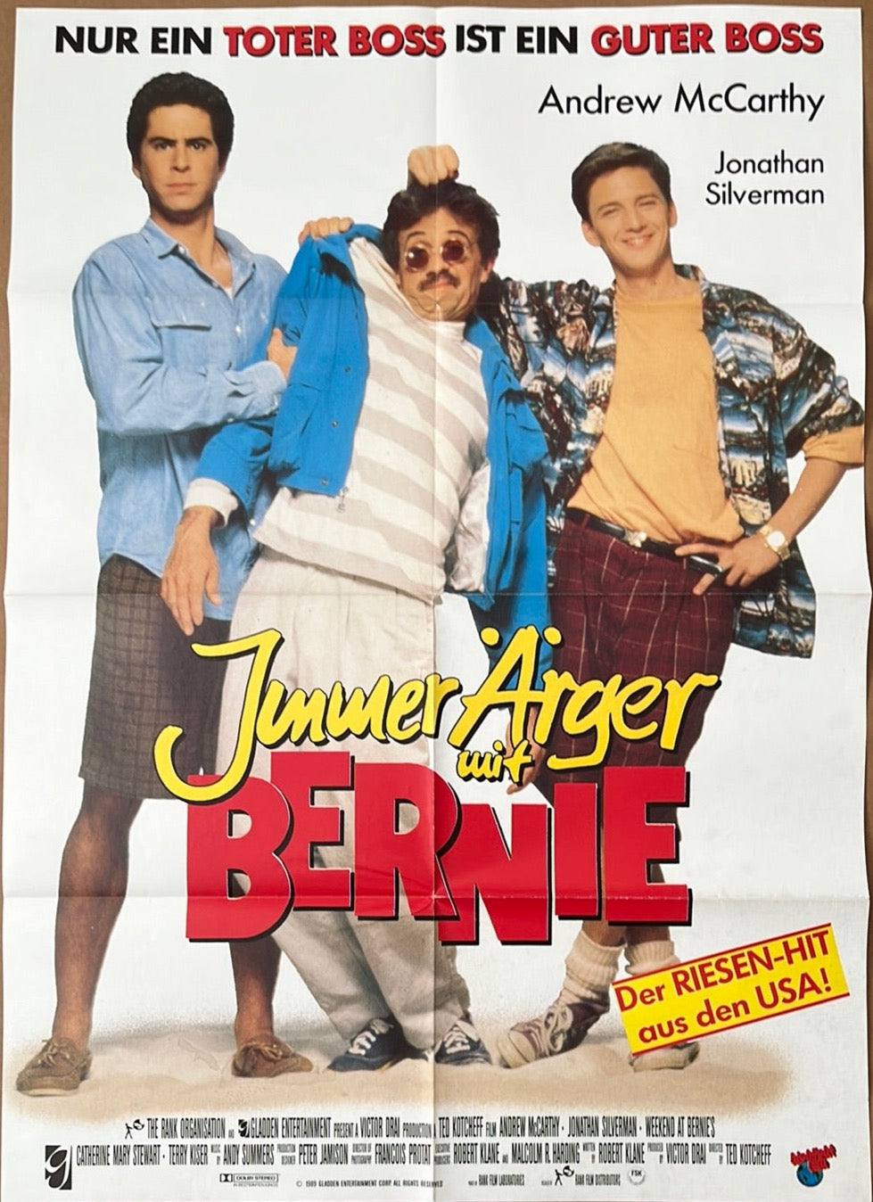 Weekend At Bernies Original German A1 Cinema Poster
