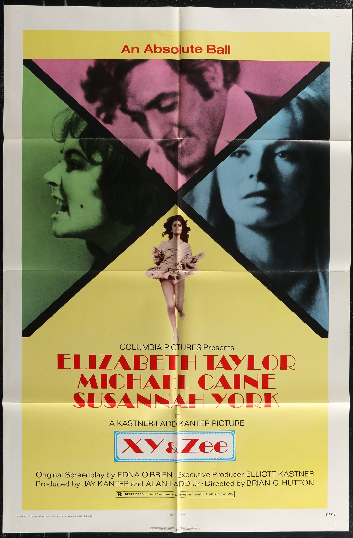 XY And Zee (1971) Original US One Sheet Movie Poster