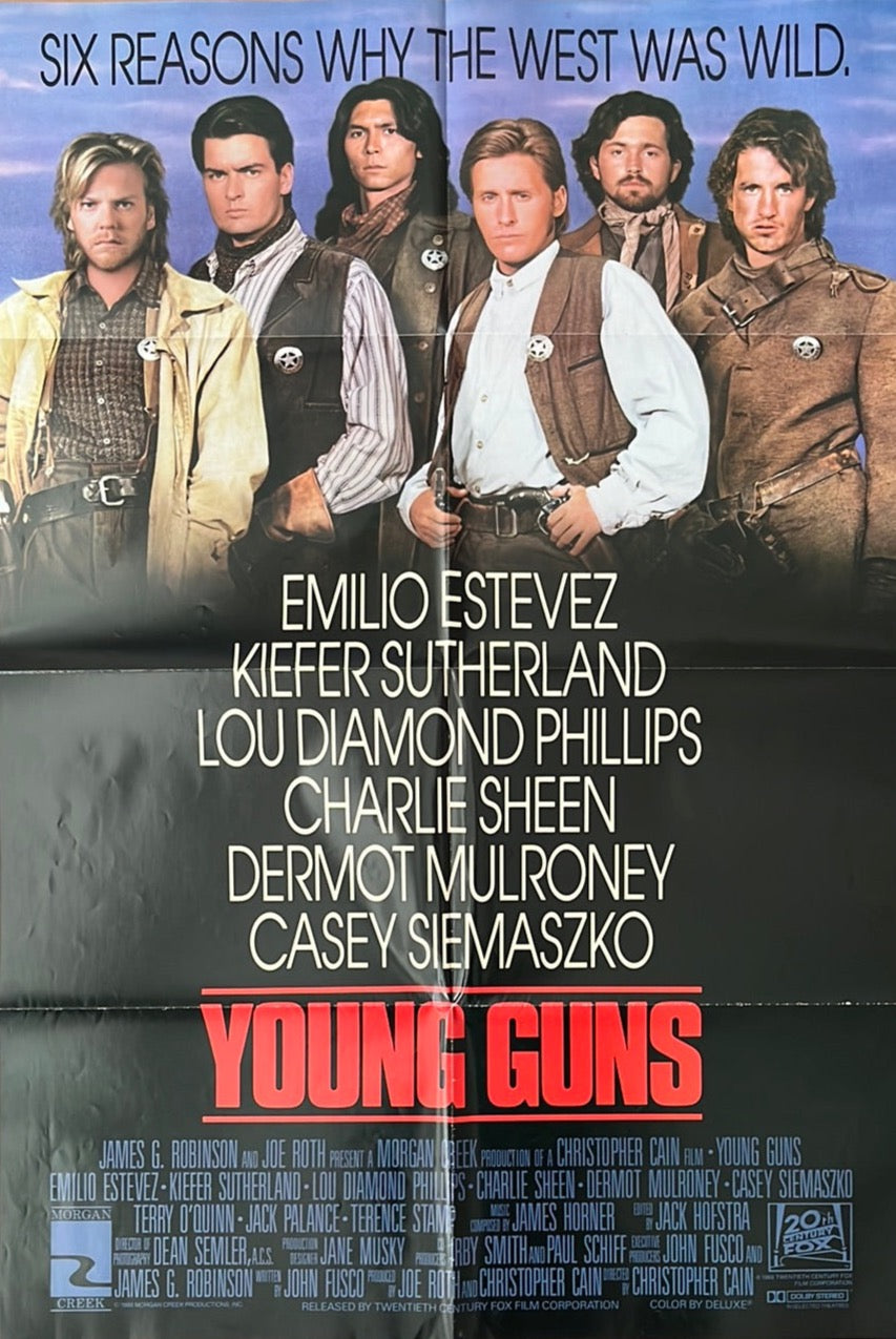 Young Guns Original US One Sheet Cinema Poster