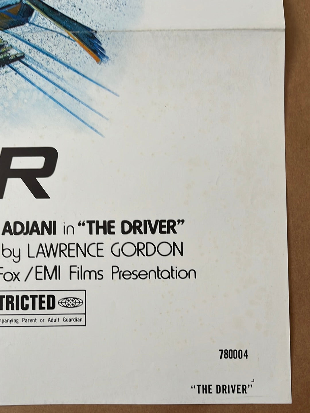 The Driver (1978) Original US One Sheet Cinema Poster