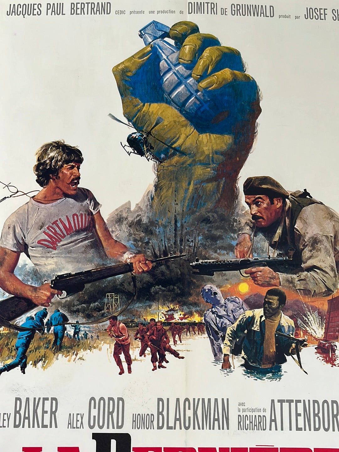 The Last Grenade - La Derniere Grenade (1970) Original French Affiche Cinema Poster