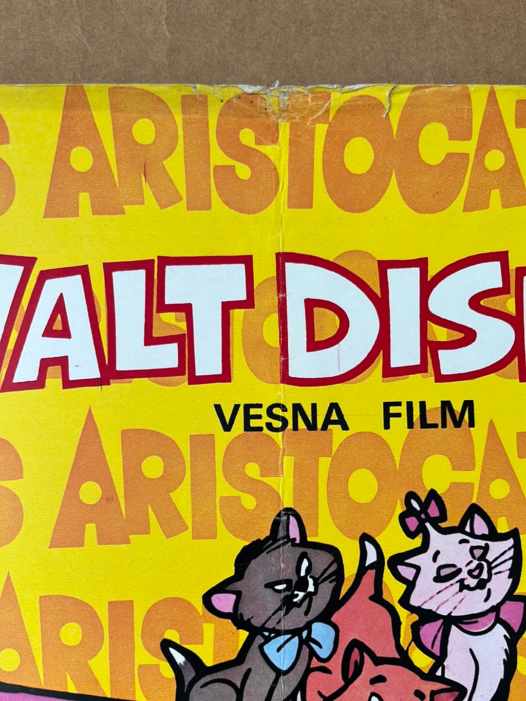 The Aristocats (1971) Original Yugoslavian Cinema Poster