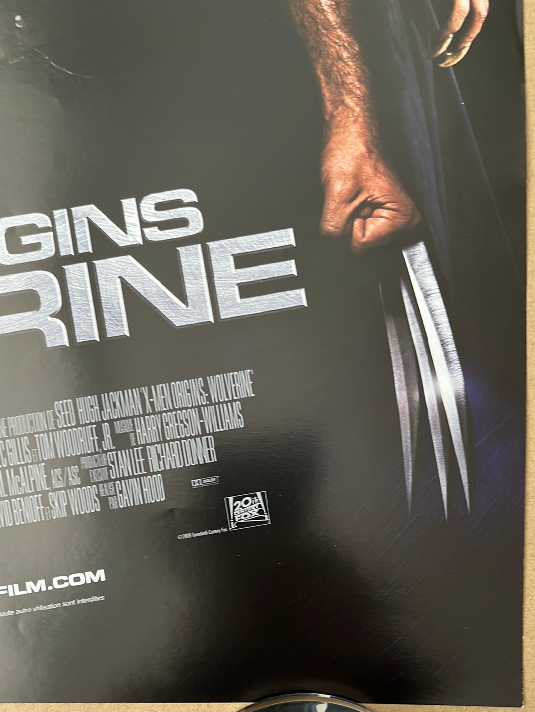 X-Men Origins - Wolverine (2009) Original French 'Petite' Cinema Poster