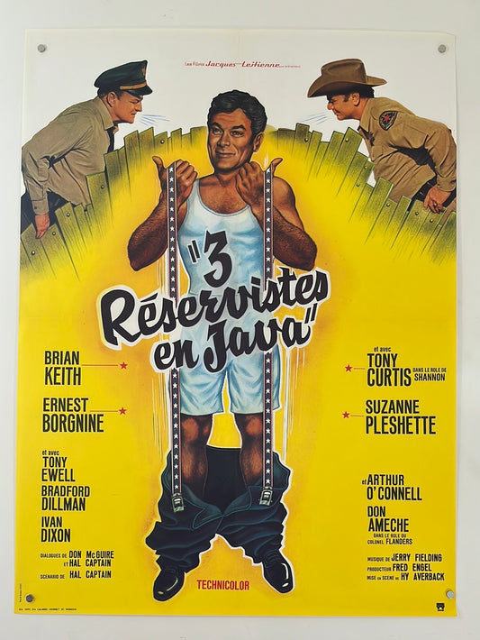 Suppose They Gave A War, And Nobody Came - 3 Reservistes En Java (1970) Original French Affiche Cinema Poster