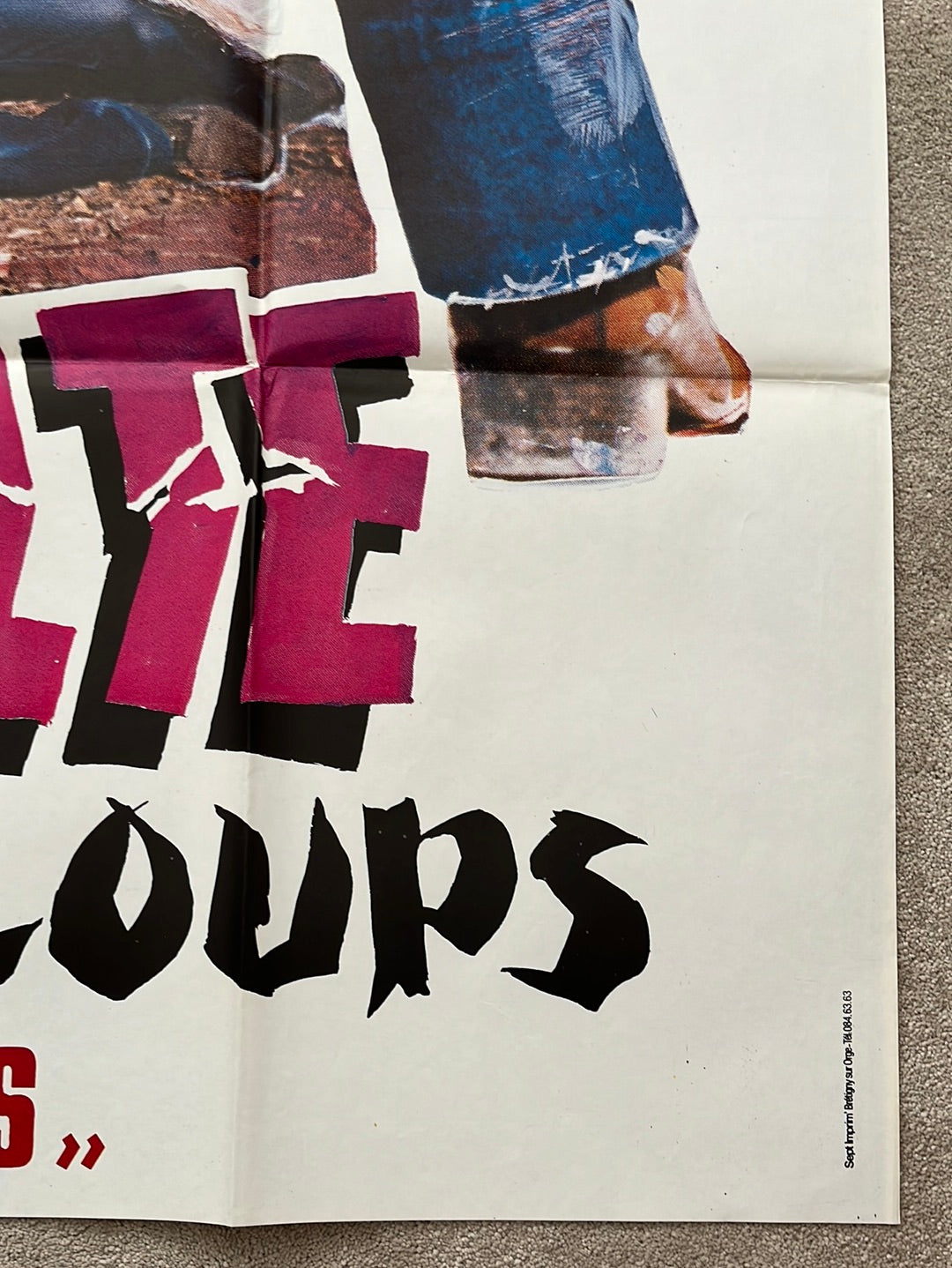 La Révolte Des Jeunes Loups (1983) Original French One Panel Cinéma Poster