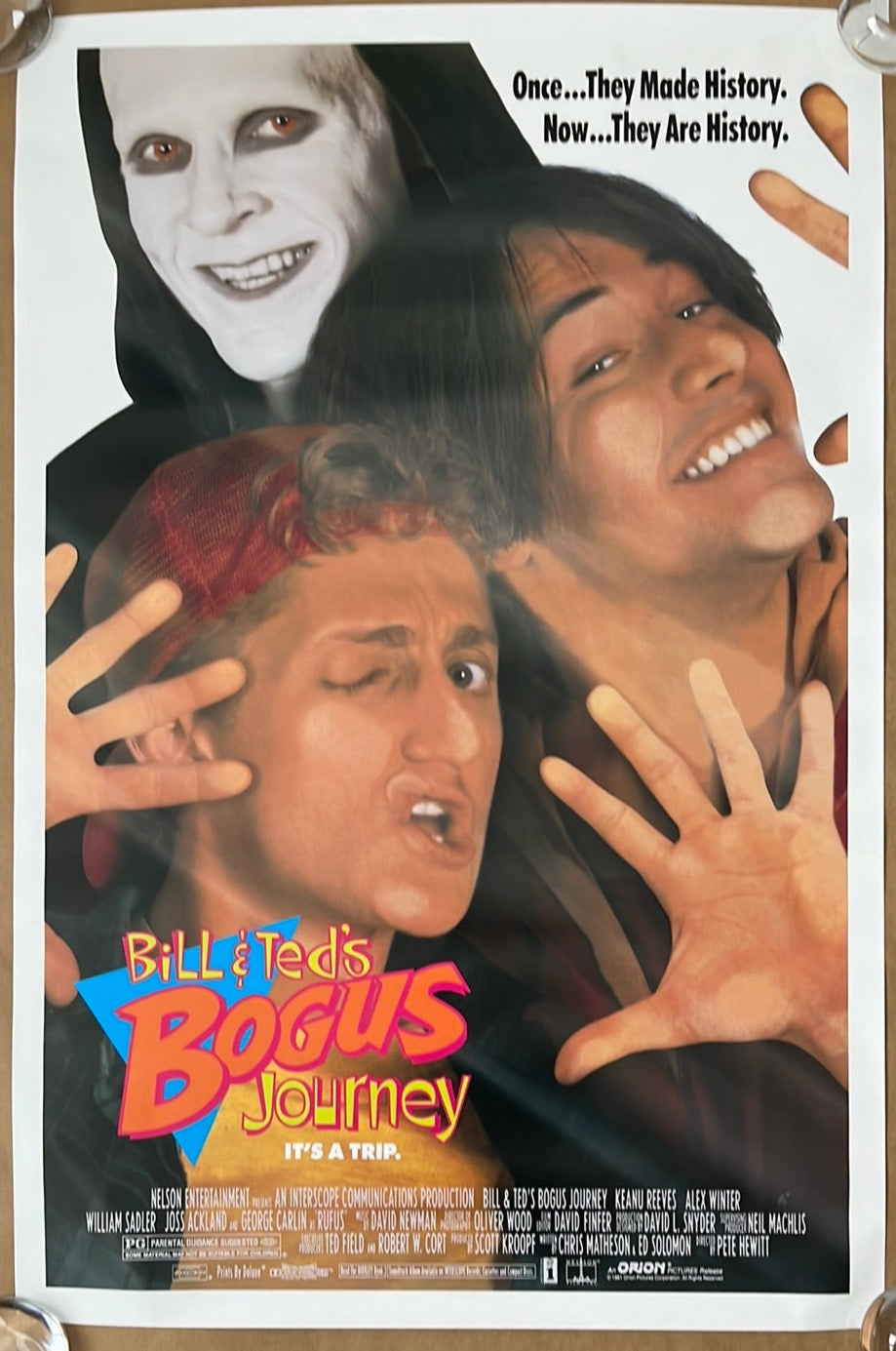 Bill & Ted's Bogus Journey Original US One Sheet Cinema Poster