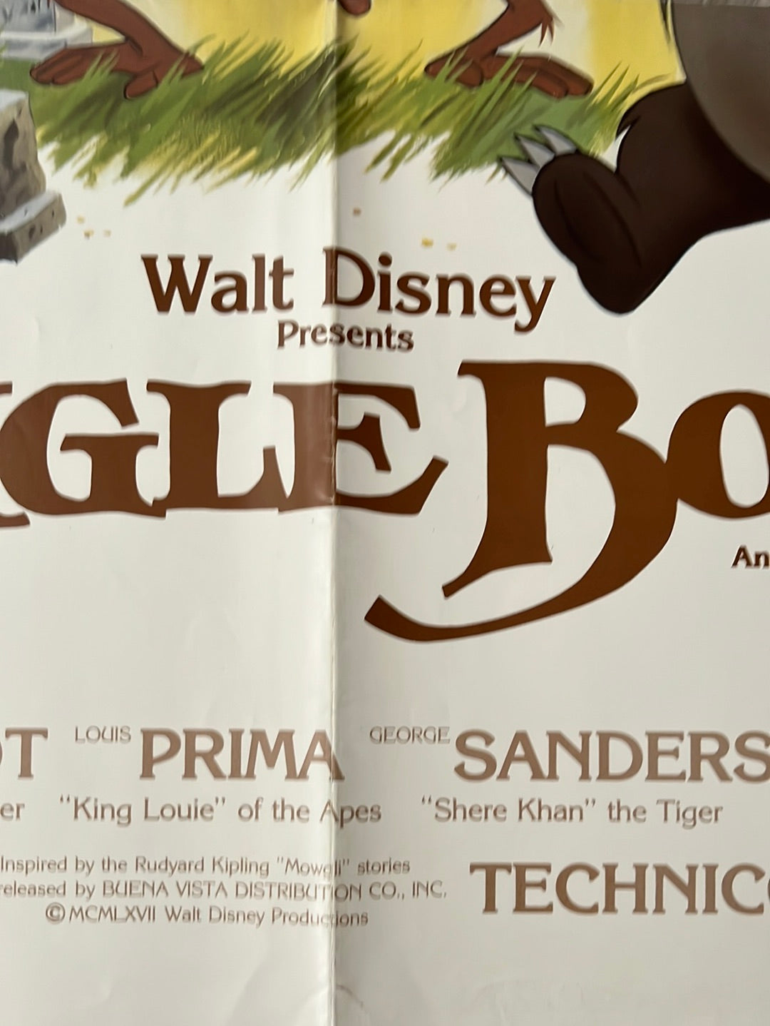 The Jungle Book (1984 Re-Release) Original US One Sheet Cinema Poster