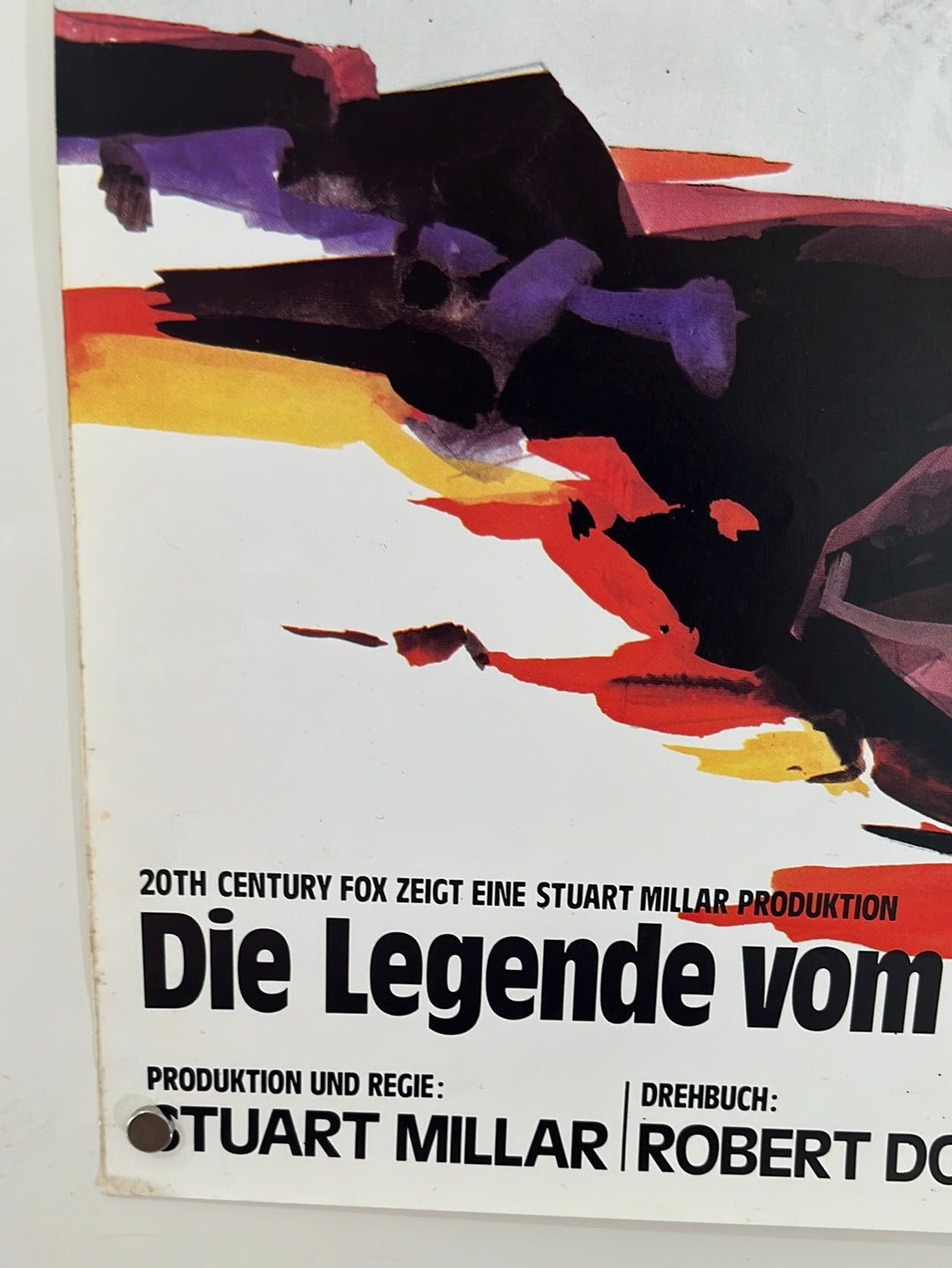 When The Legends Die - Die Legende Vom Killer Tom (1972) Original German A1 Cinema Poster