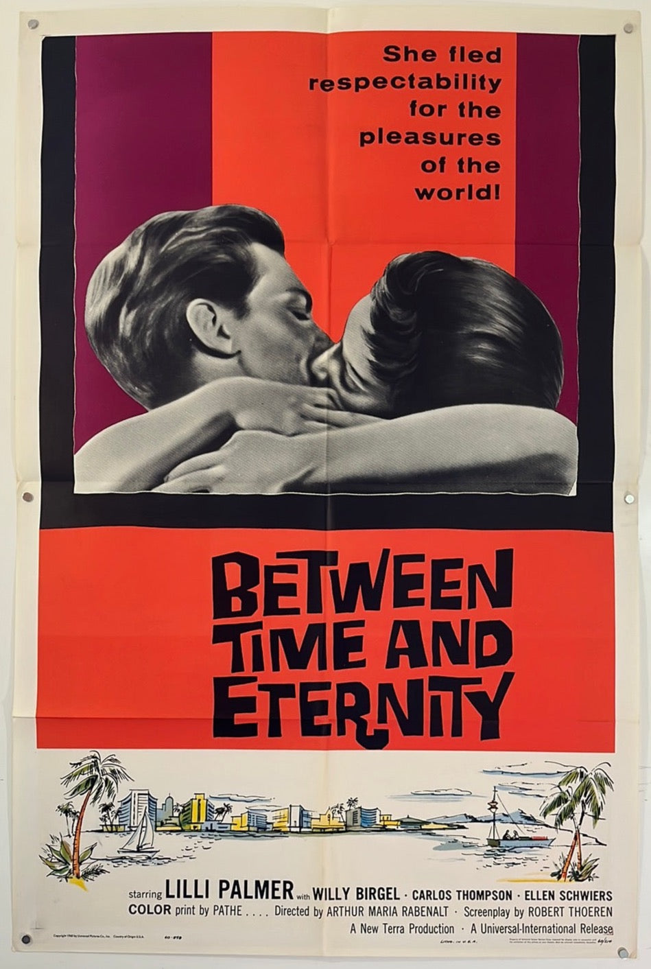 Between Time And Eternity (1960) Original US One Sheet Cinema Poster