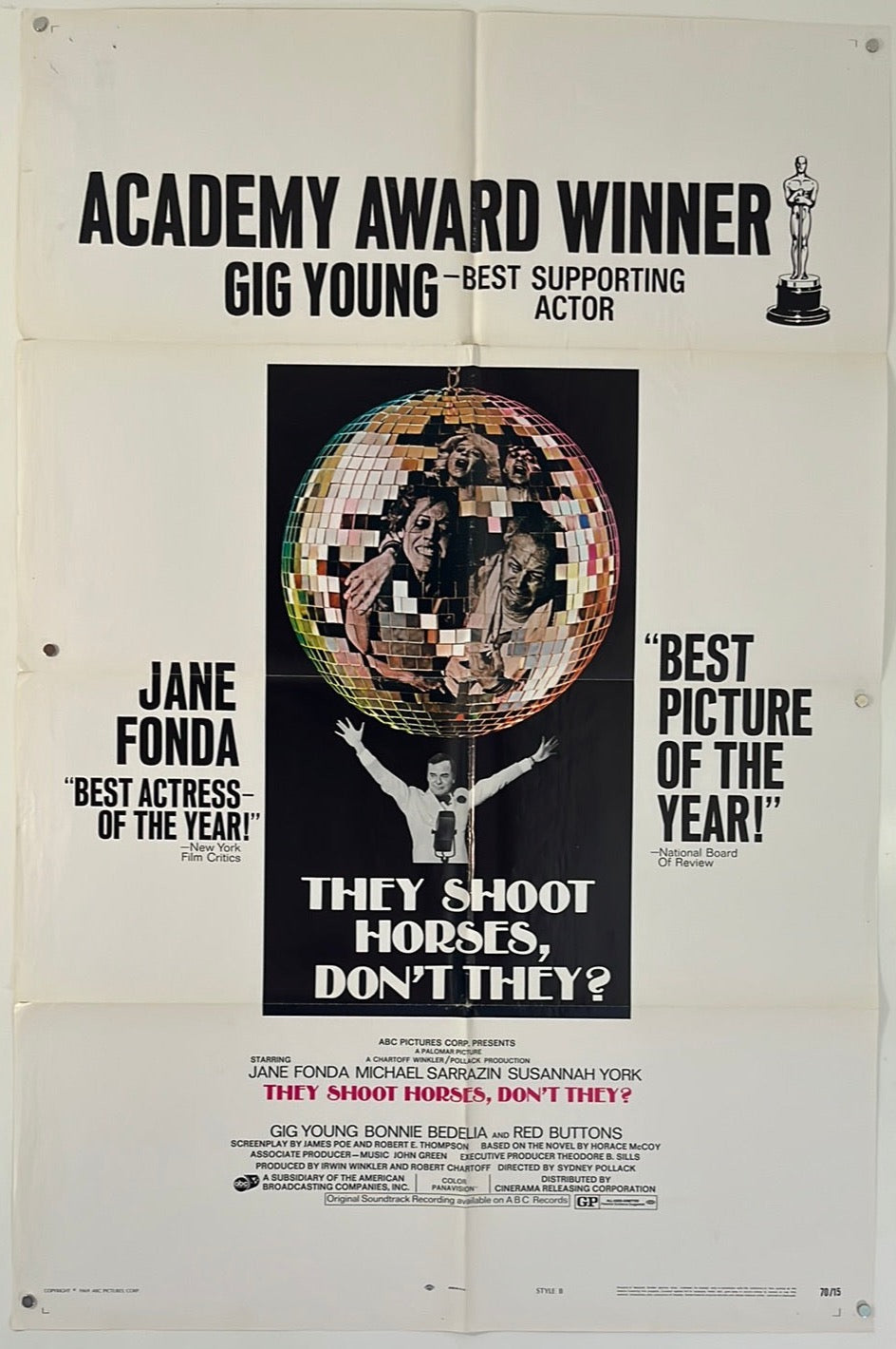 They Shoot Horses Don’t They? (1970) Original US One Sheet Cinema Poster