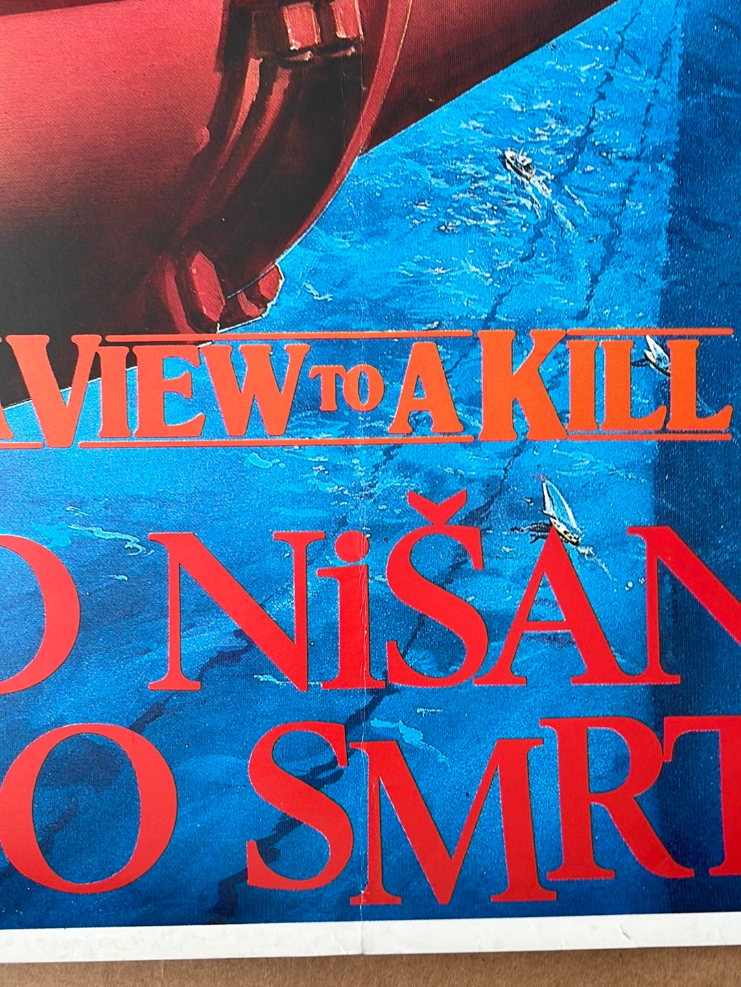 A View To A Kill (1986) Original Yugoslavian Cinema Poster