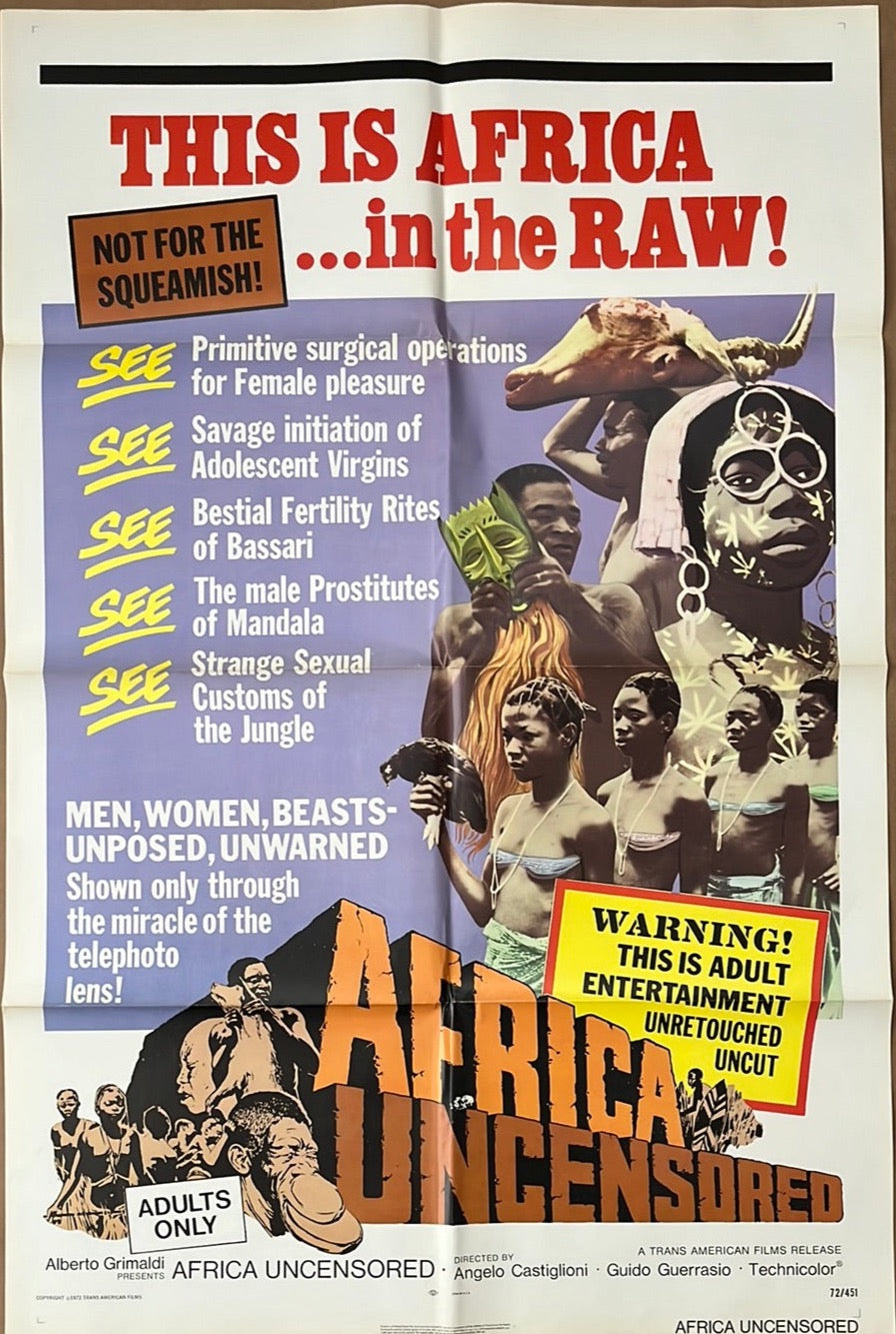 Africa Uncensored Original US One Sheet Movie Poster