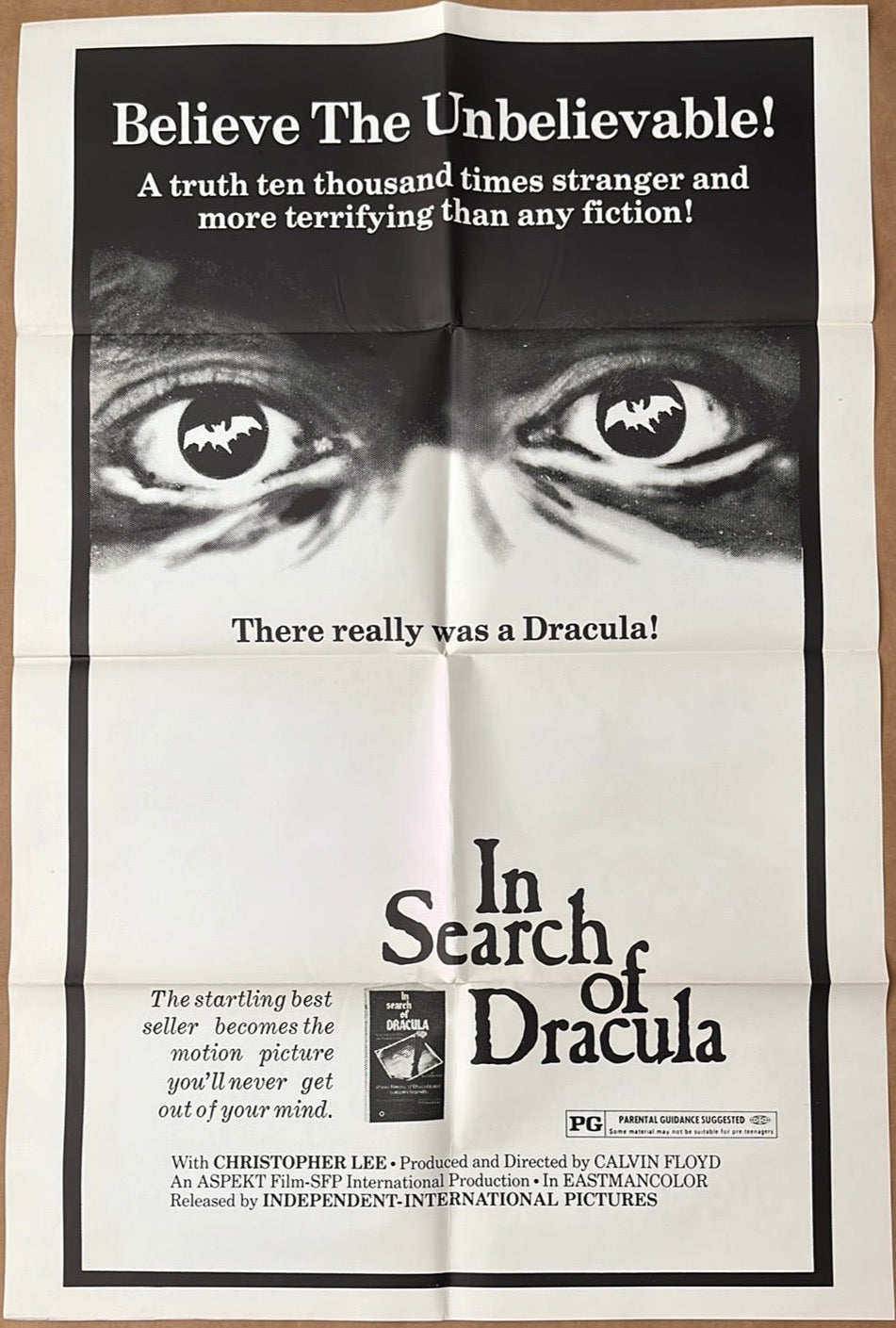 In Search Of Dracula Original US One Sheet Cinema Poster Christopher Le