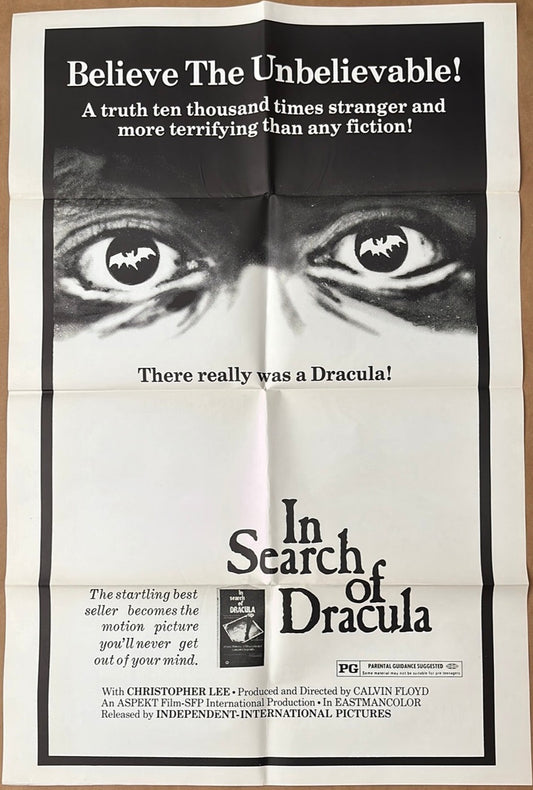 In Search Of Dracula Original US One Sheet Cinema Poster Christopher Le