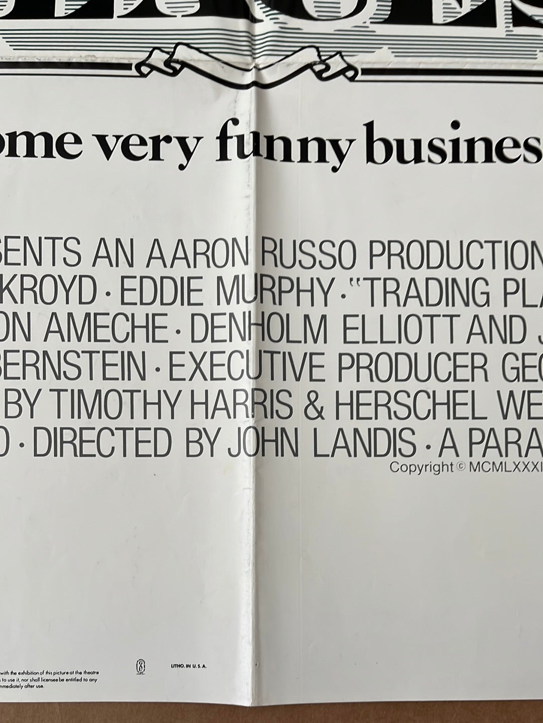 Trading Places (1983) Original US One Sheet Cinema Poster