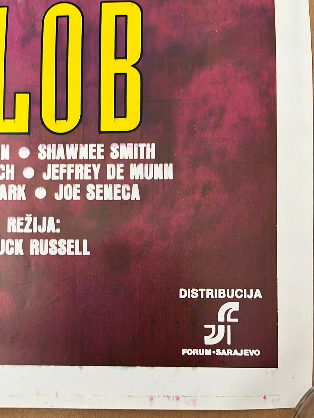 The Blob - Mjehur Ubica (1988) Original Yugoslavian Cinema Poster