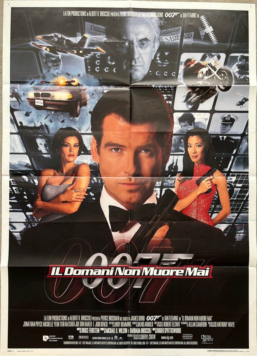 Tomorrow Never Dies Original Italian Cinema Poster