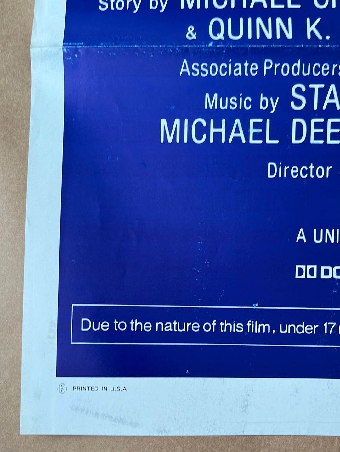 Deer Hunter (1978) Original US One Sheet Cinema Poster