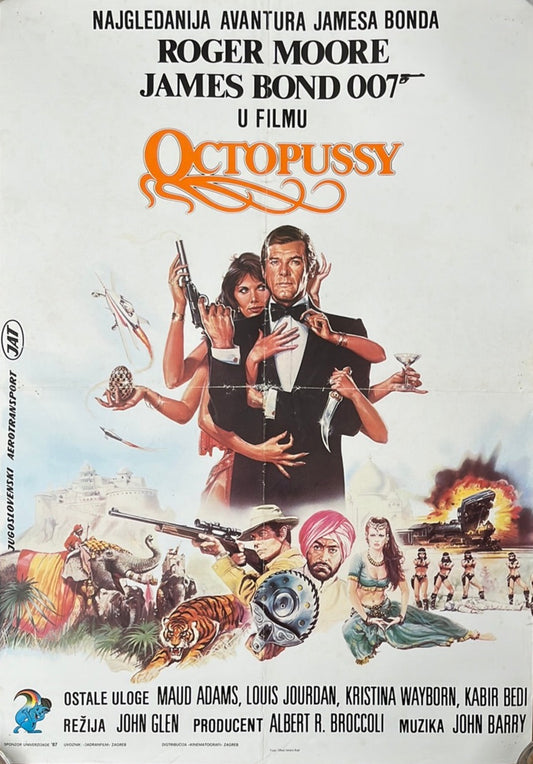 Octopussy Original Yugoslavian Cinema Poster