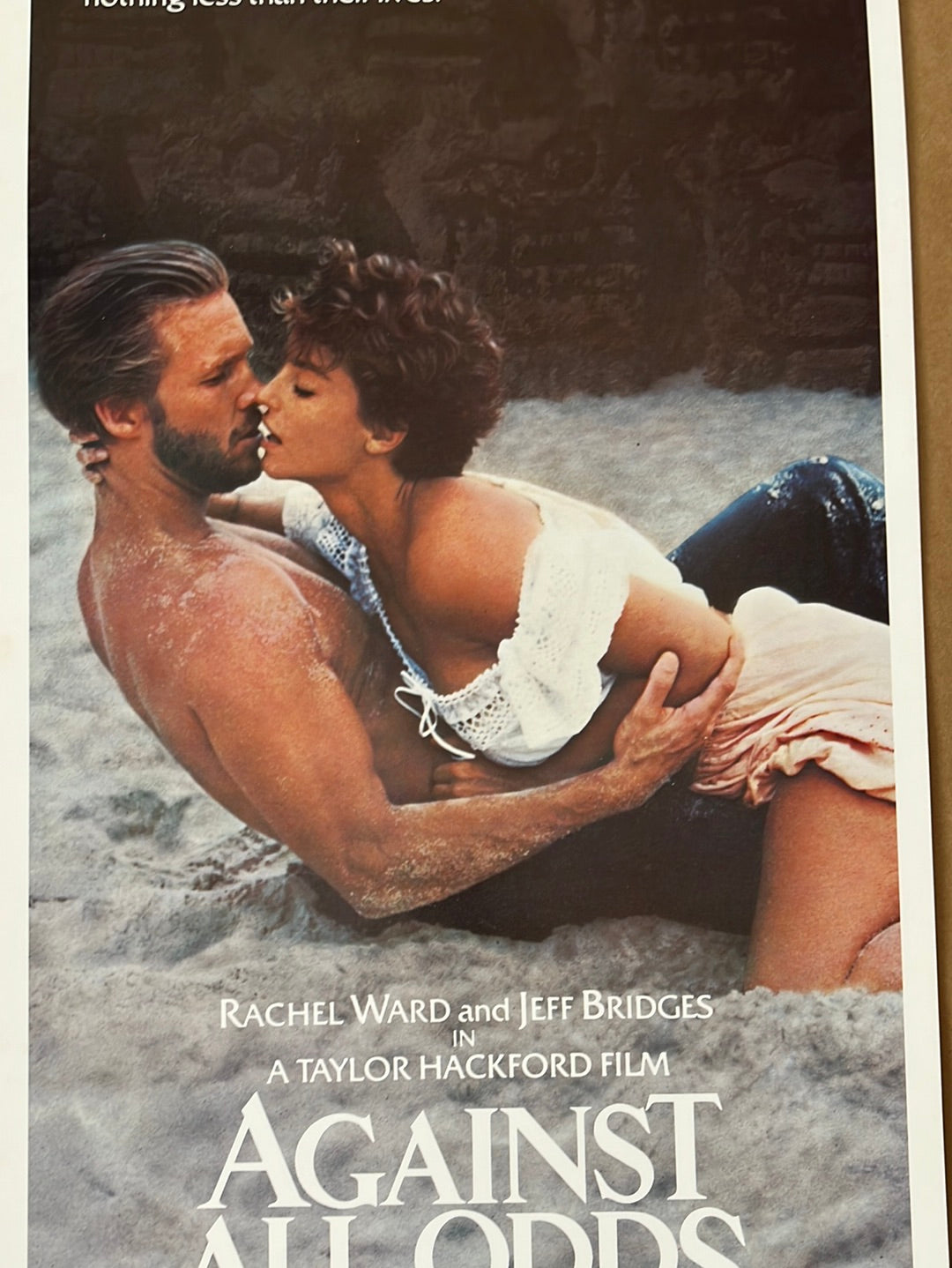 Against All Odds (1984) Original US Insert Poster