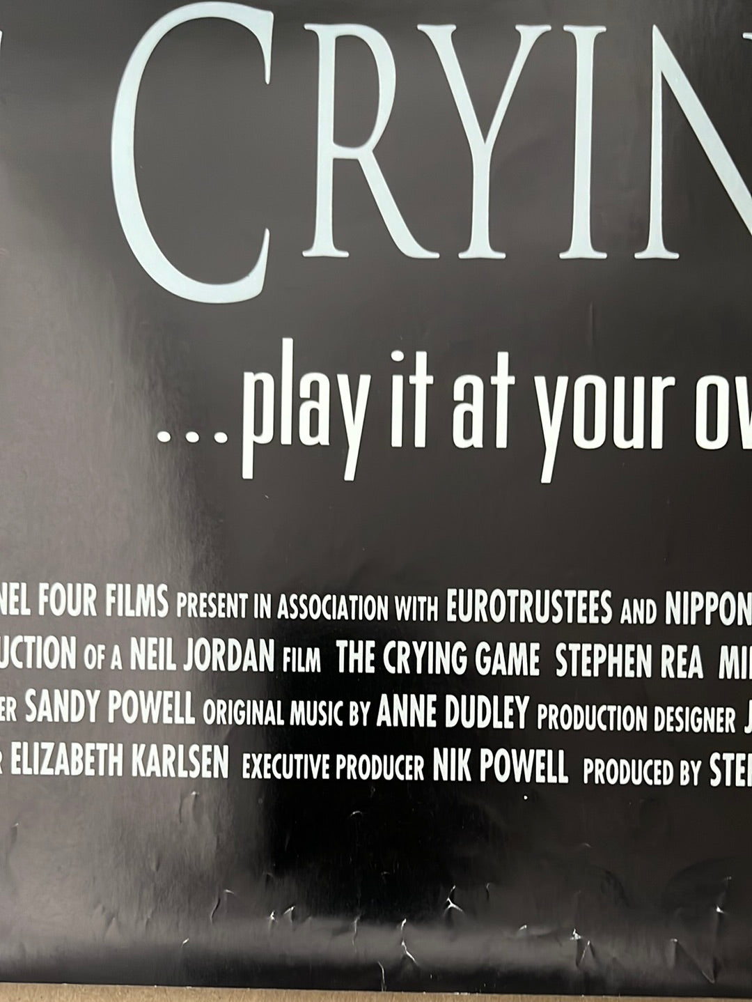 The Crying Game (1992) Original US One Sheet Cinema Poster