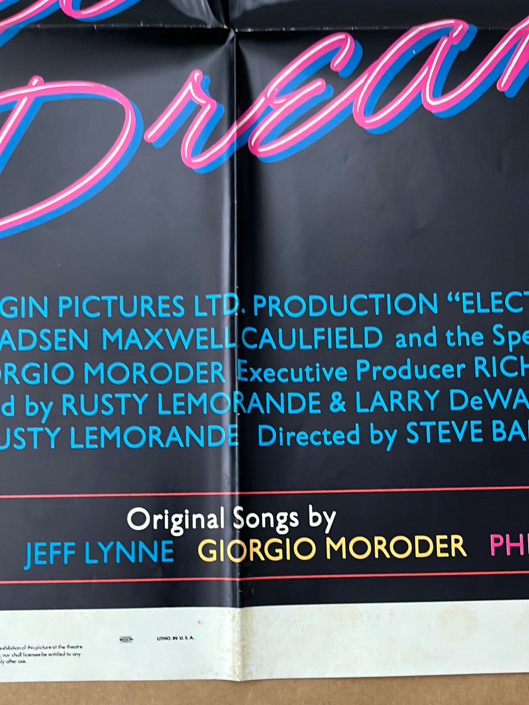 Electric Dreams (1984) Original US One Sheet Cinema Poster