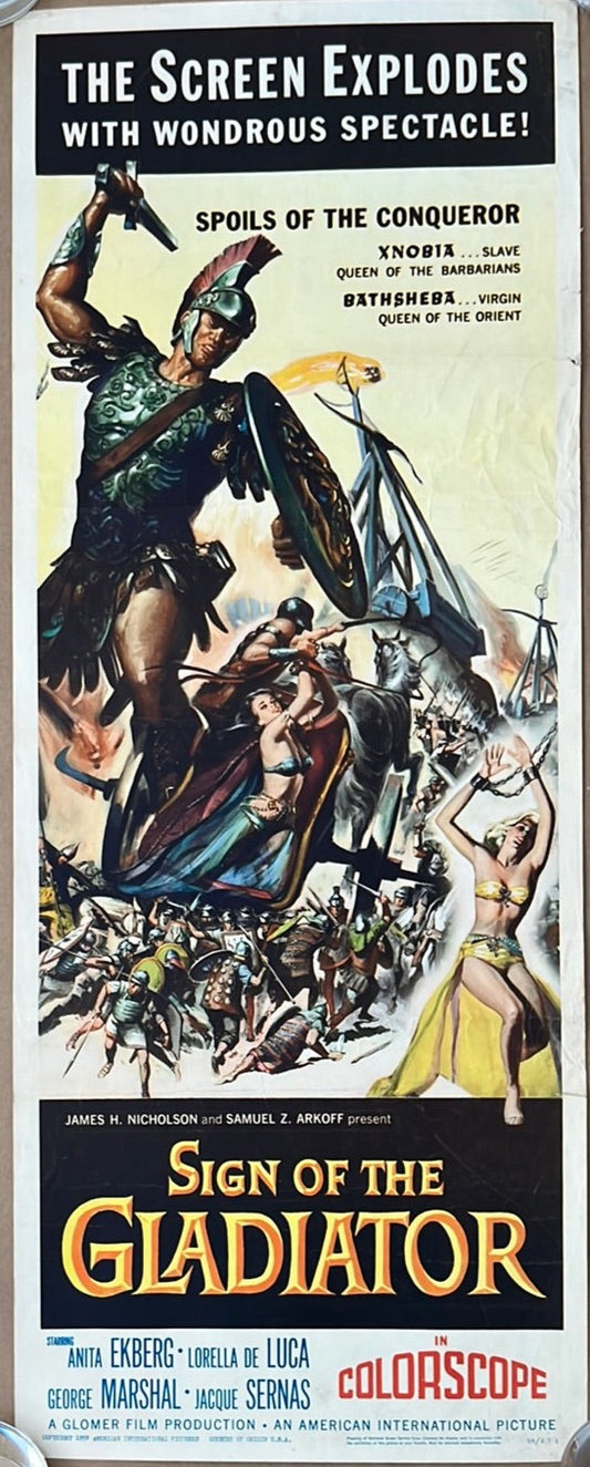 Sign Of The Gladiator Original US Insert Cinema Poster