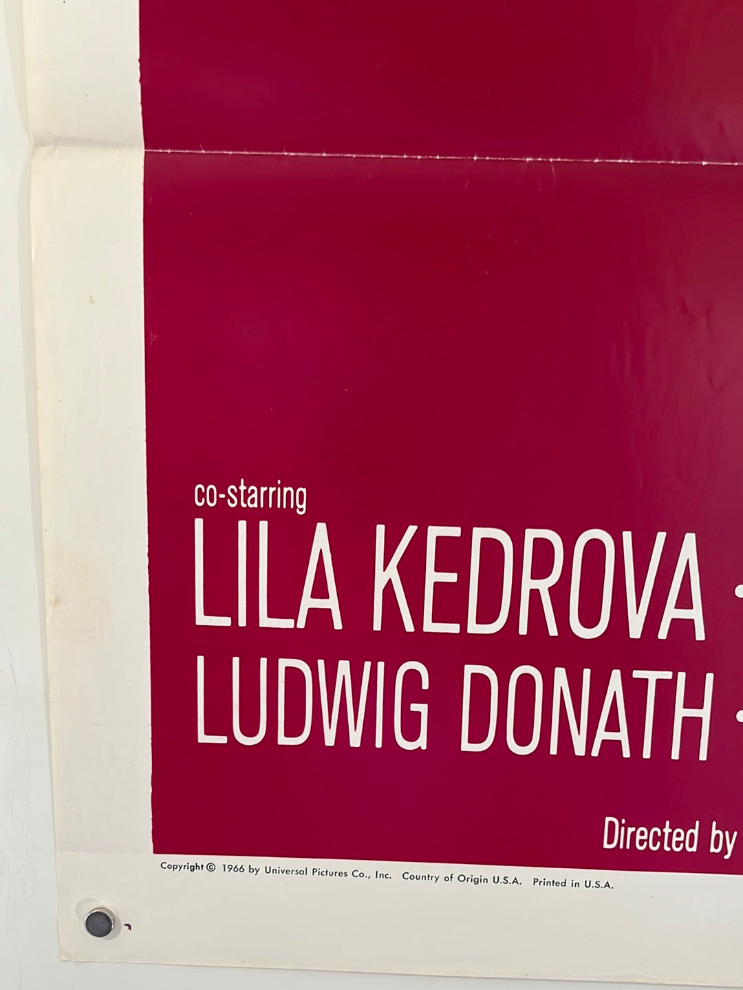 Torn Curtain (1966) Original US One Sheet Cinema Poster