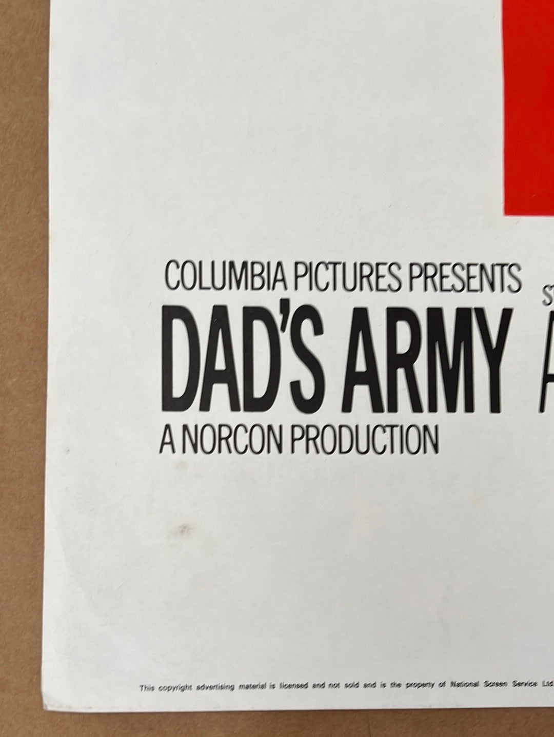 Dad's Army (1971) Original UK Quad Cinema Poster