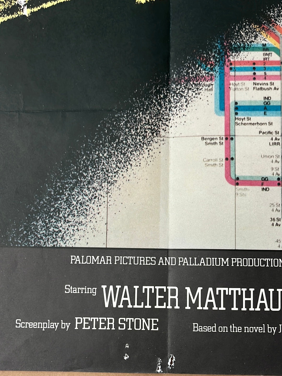 The Taking Of Pelham One Two Three (1974) Original UK Quad Movie Poster