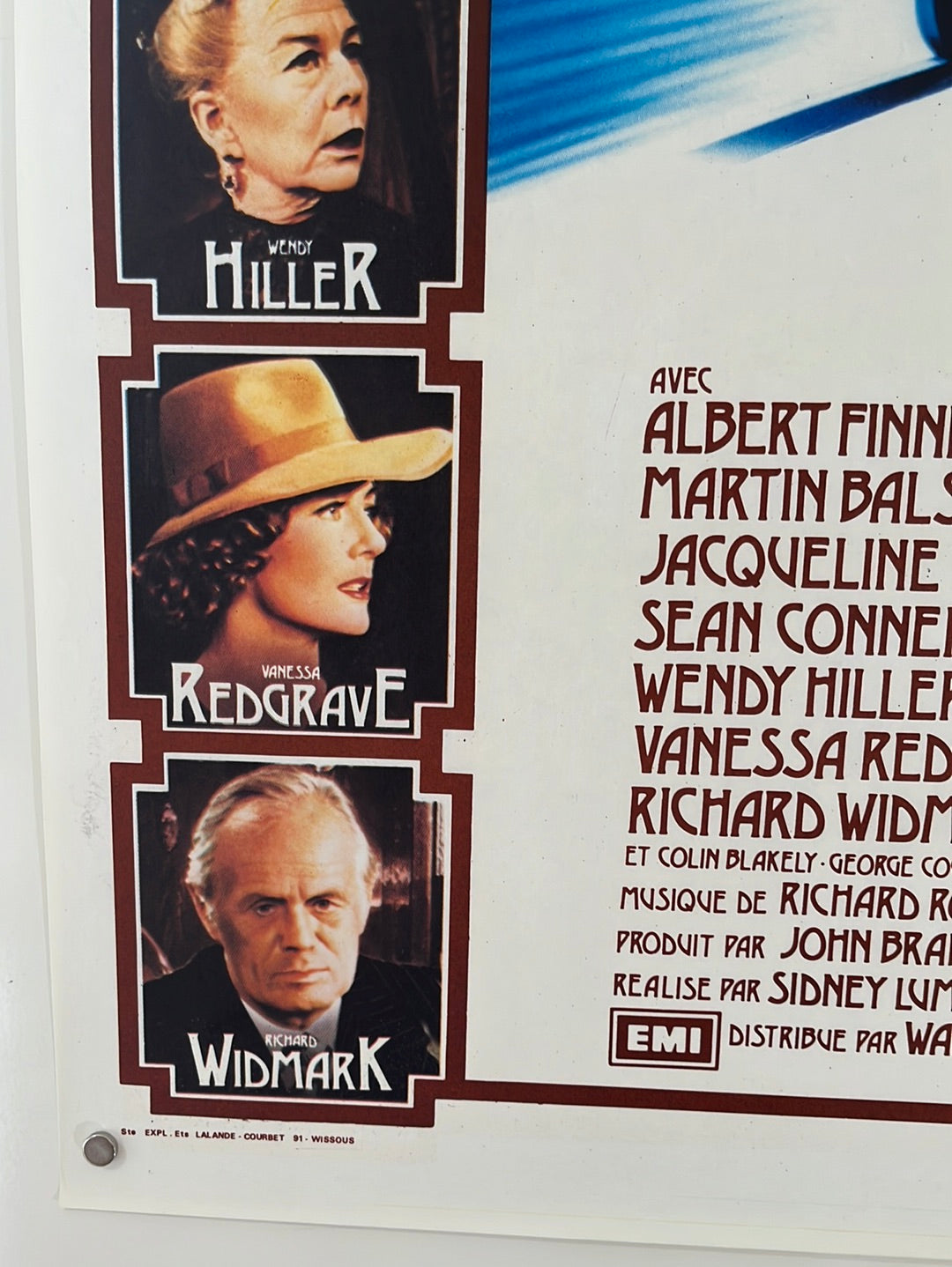 Murder On The Orient Express - Le Crime De L'Orient Express (1974) Original French Affiche Cinema Poster