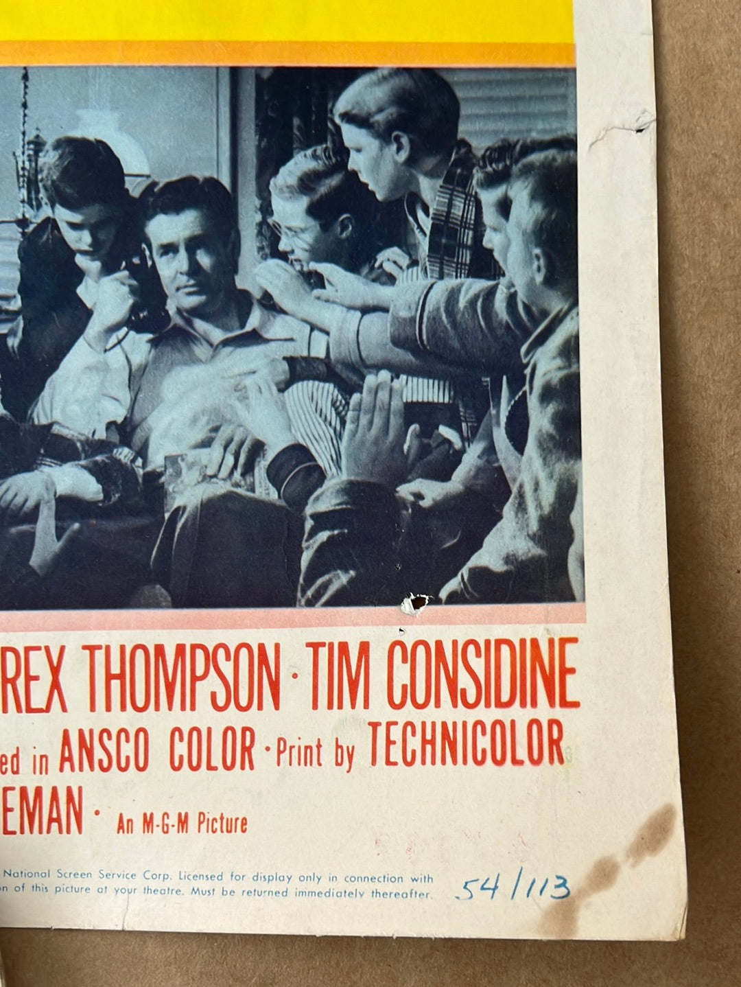 Her Twelve Men (1954) Original US Insert Cinema Poster