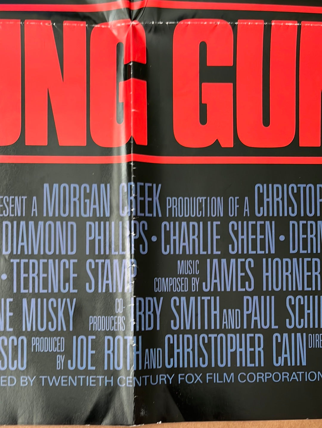Young Guns (1988) Original US One Sheet Cinema Poster