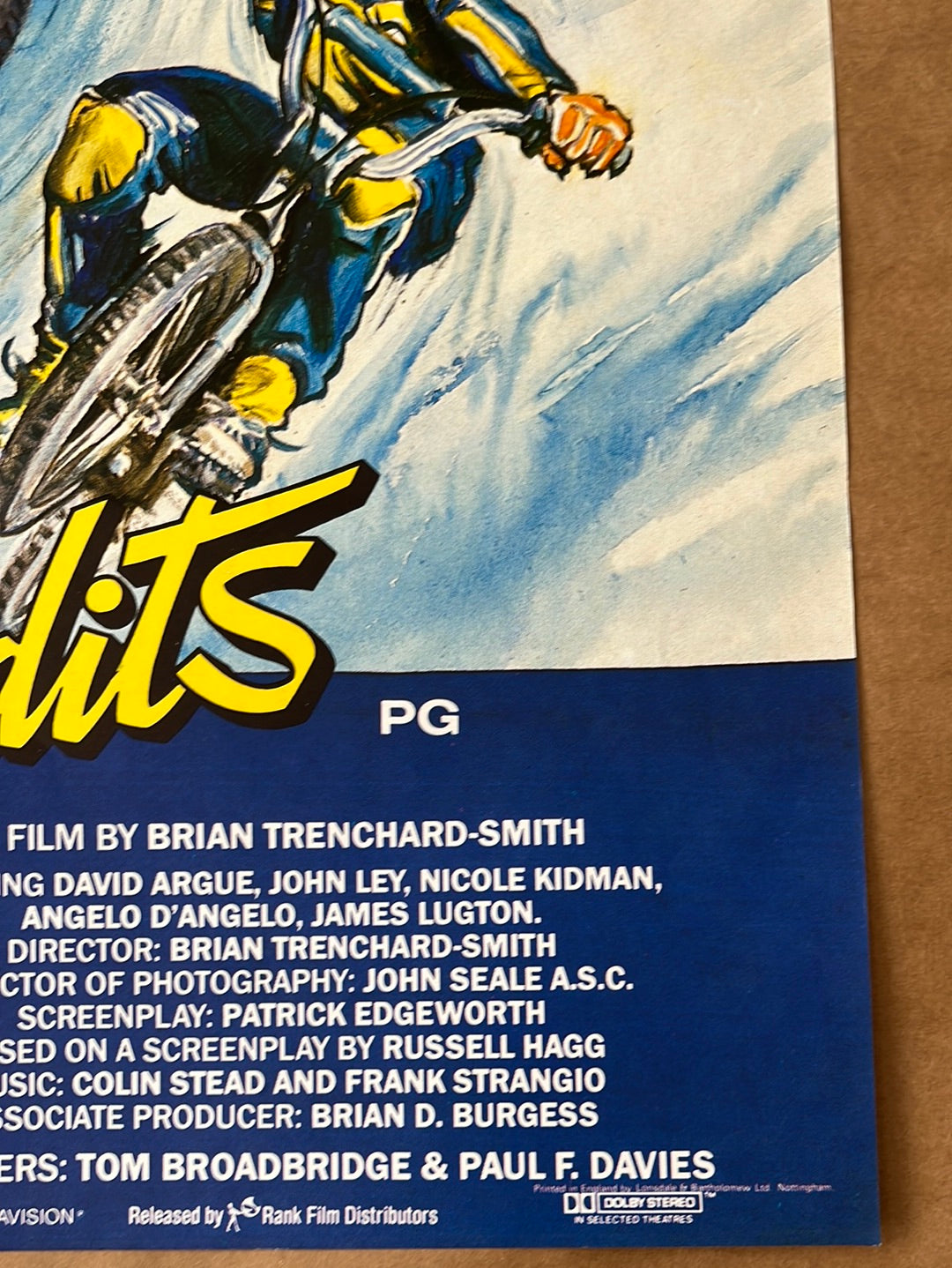 BMX Bandits (1983) Original UK QUad Cinema Poster