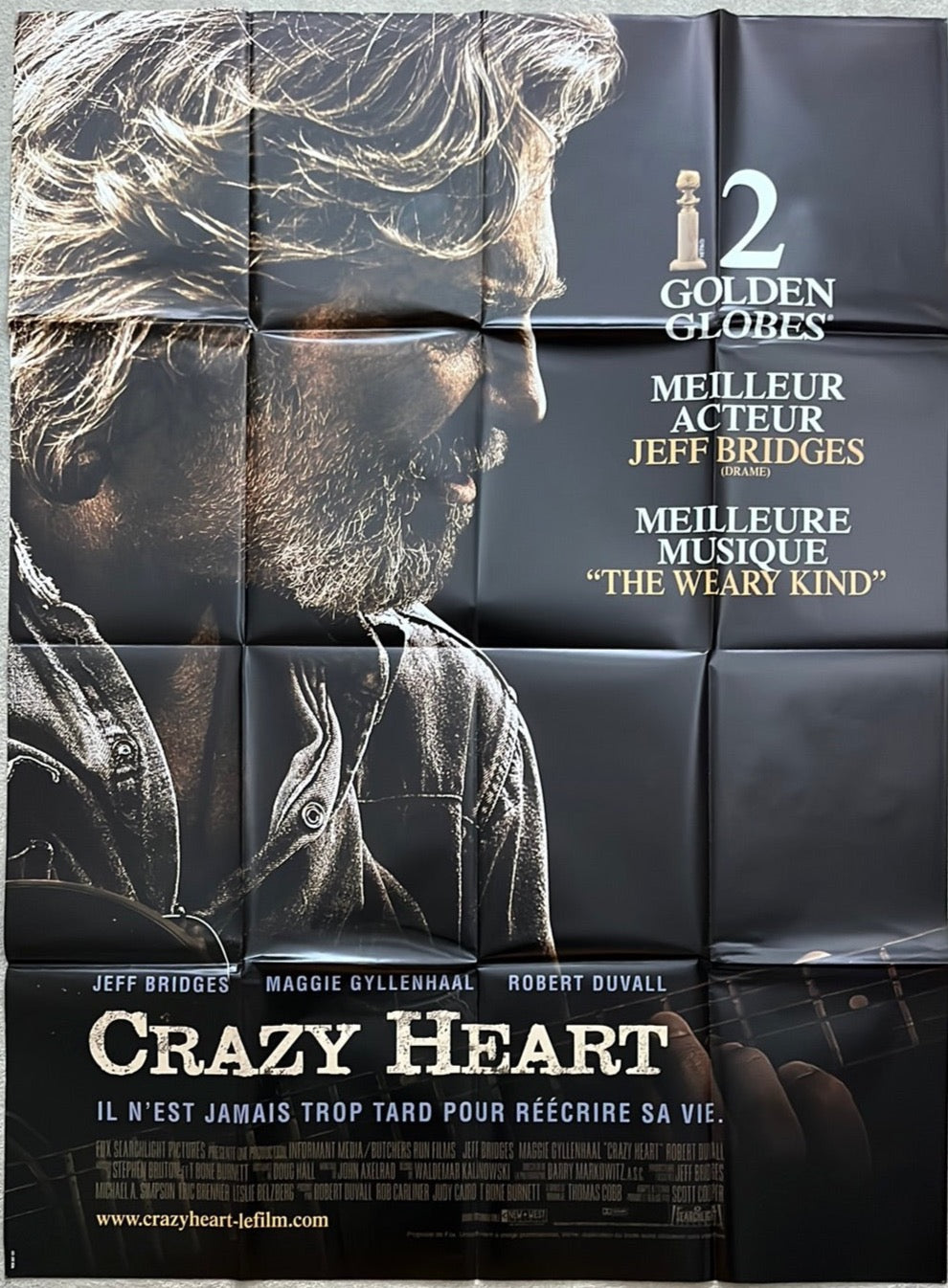 Crazy Heart (2009) Original French One Panel Cinema Poster