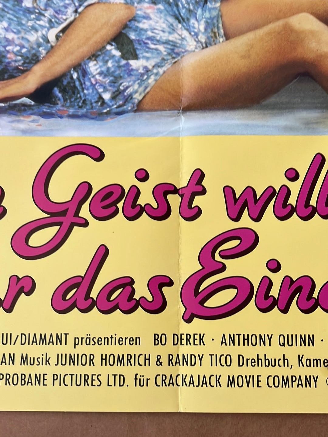 Ghosts Can't Do It (1990) Original German A1 Cinema Poster