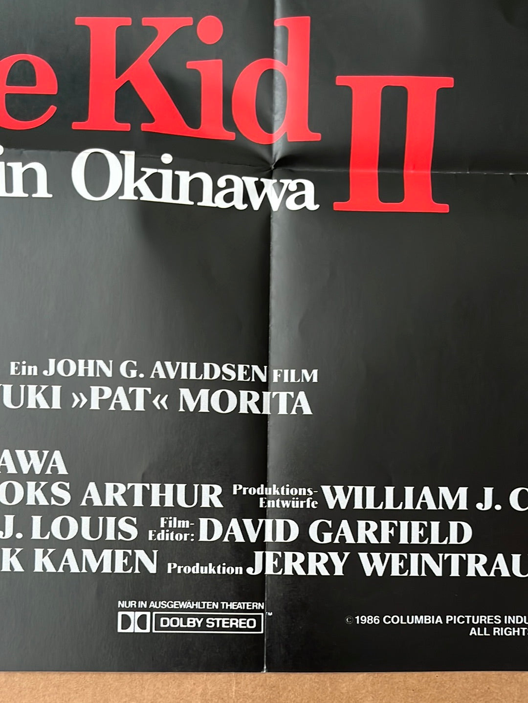 Karate Kid Part II (1986) Original German A1 Cinema Poster