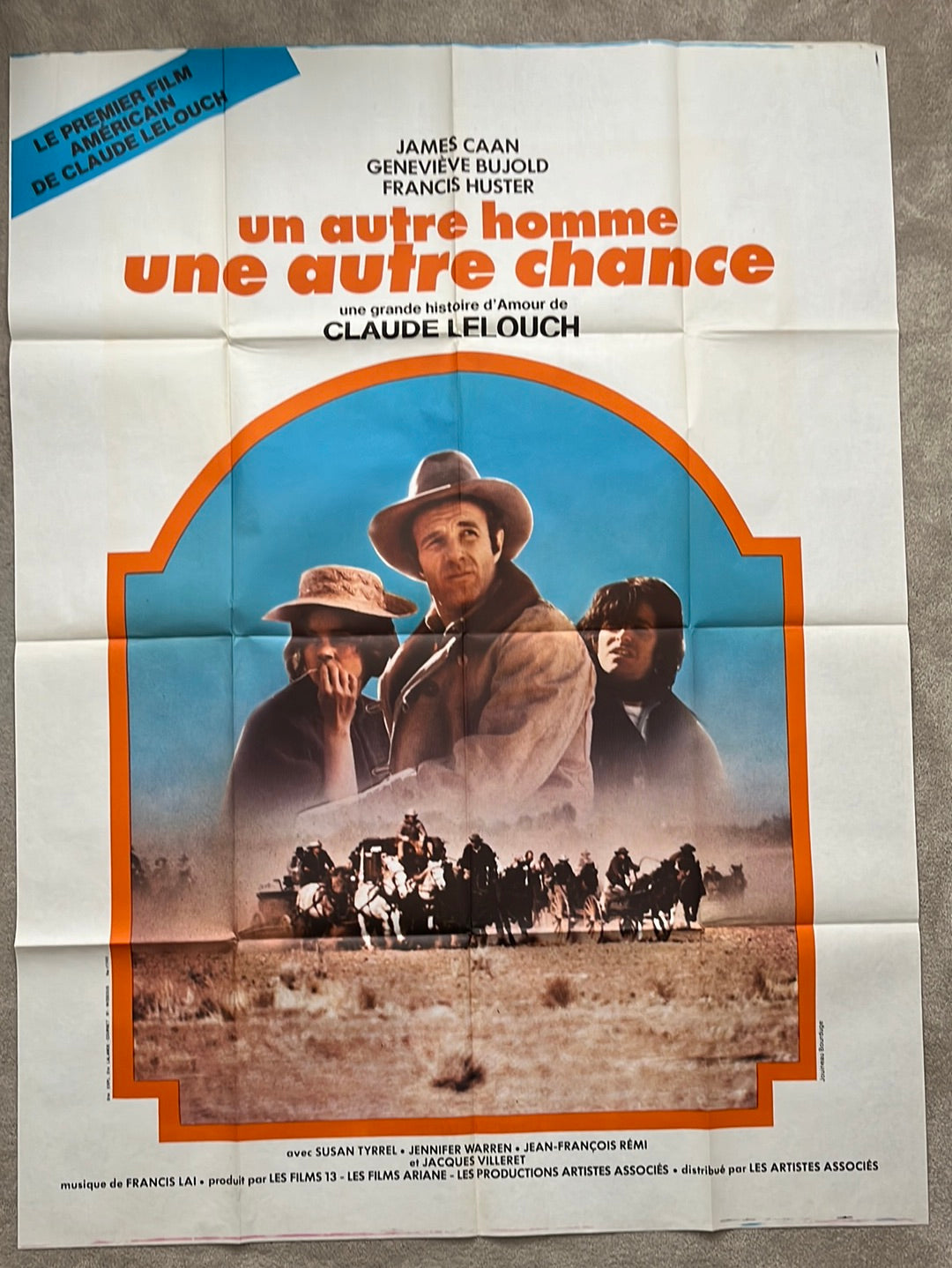 Another Man, Another Chance - Un Autre Homme Une Autre Chance (1977) Original French One Panel Cinema Poster