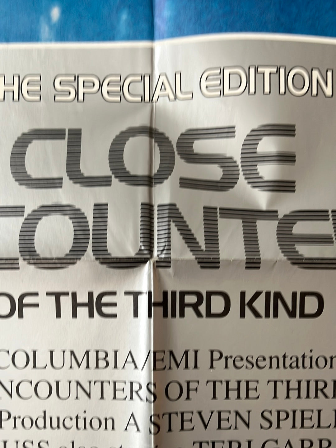 Close Encounters Of The Third Kind Special Edition (1980) Original US One Sheet Cinema Poster