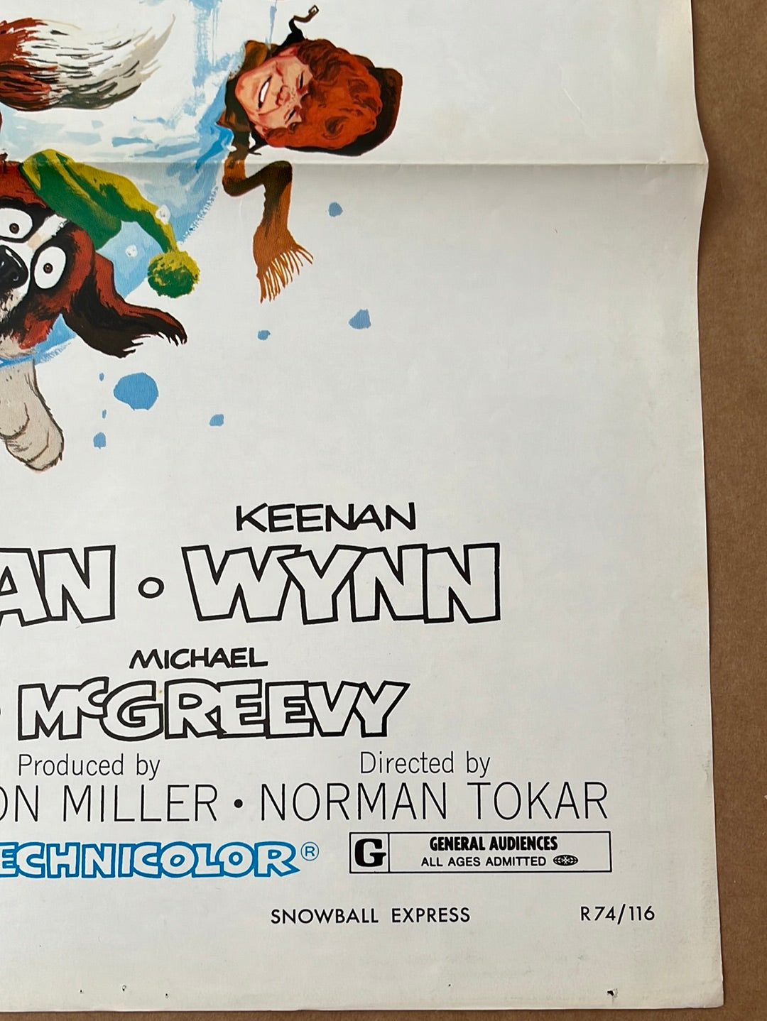 Snowball Express (1974 Re-Release) Original US One Sheet Cinema Poster