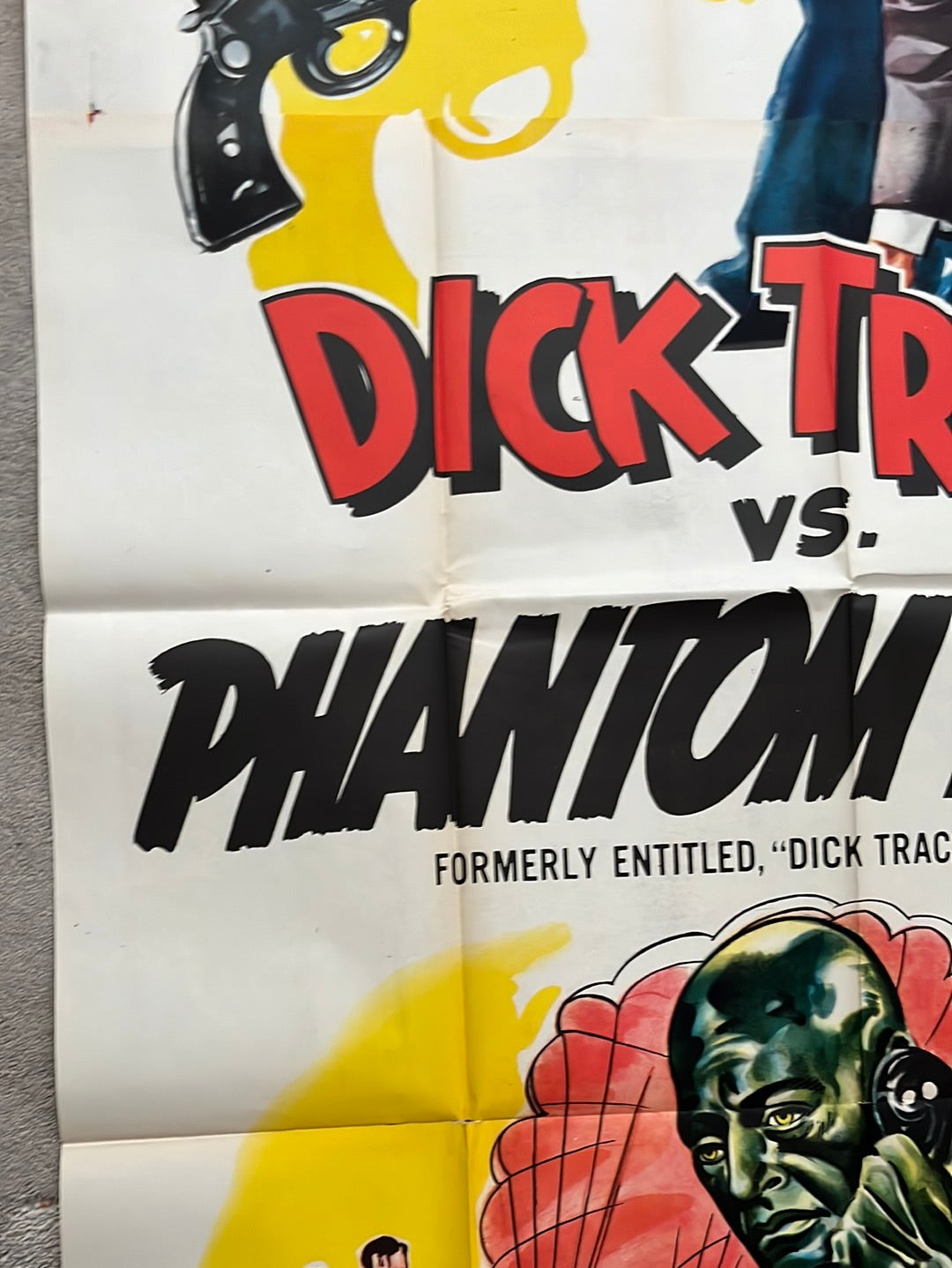 Dick Tracy vs. Phantom Empire (1952 Re-Release) Original US Three Sheet Cinema Poster