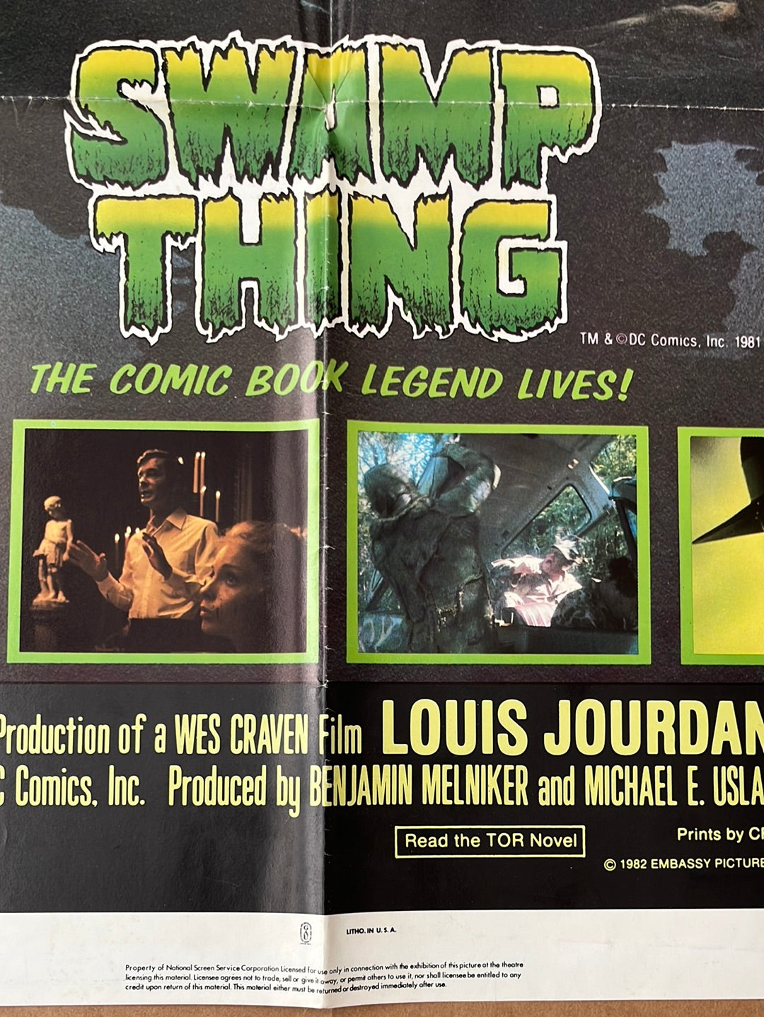 Swamp Thing (1982) Original US One Sheet Cinema Poster