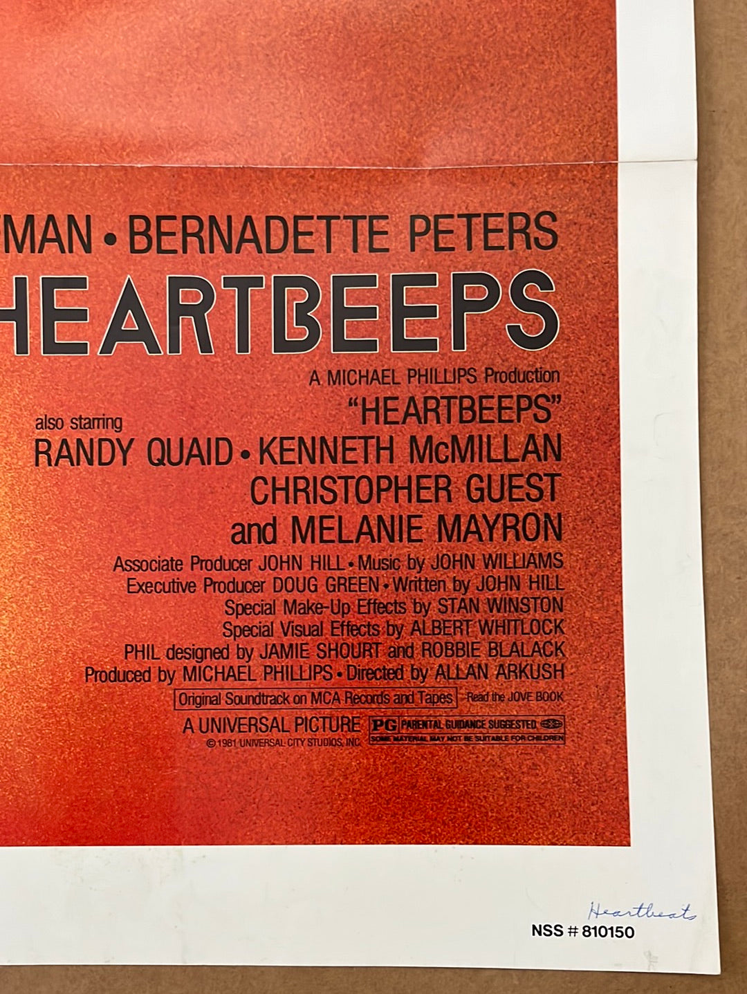 Heartbeeps (1981) Original US One Sheet Cinema Poster