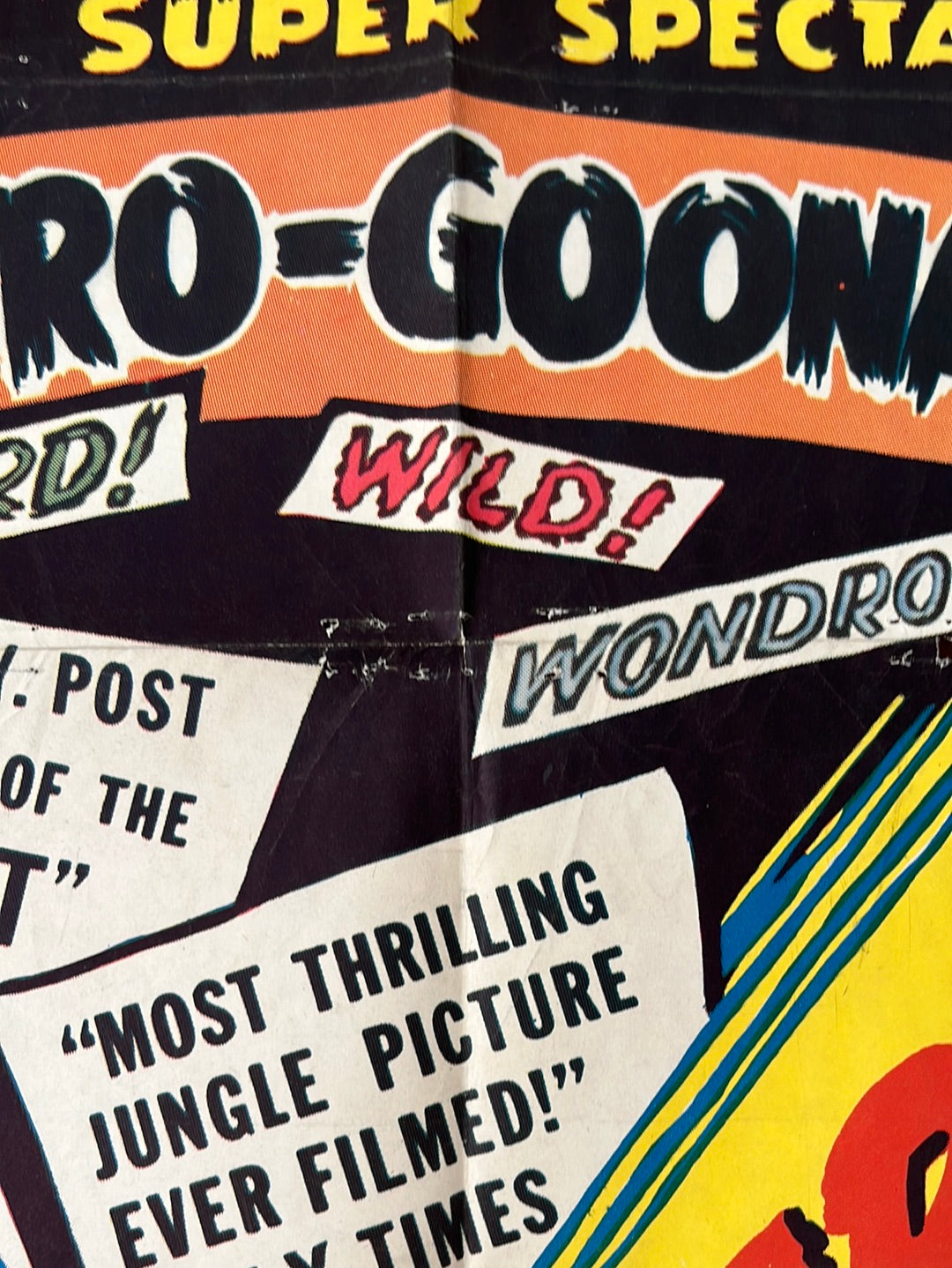 Goona Goona & Africa Speaks - The Afro-Goona Show (1950s Re-Release) Original US One Sheet Cinema Poster