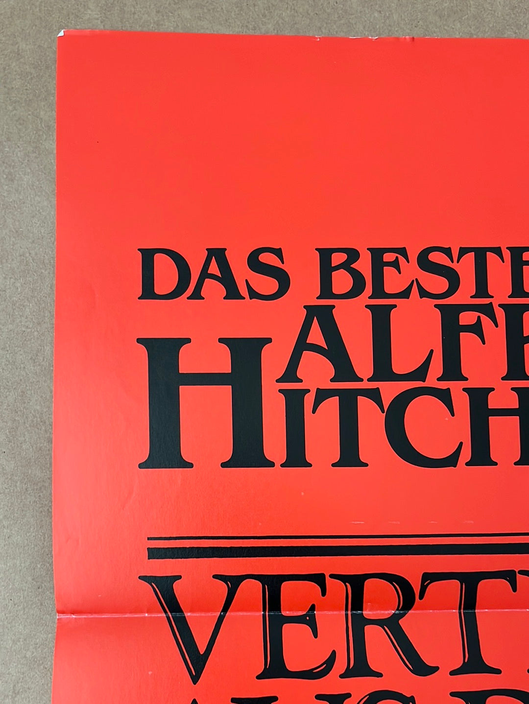 Vertigo (1983 Re-Release) Original German A1 Cinema Poster