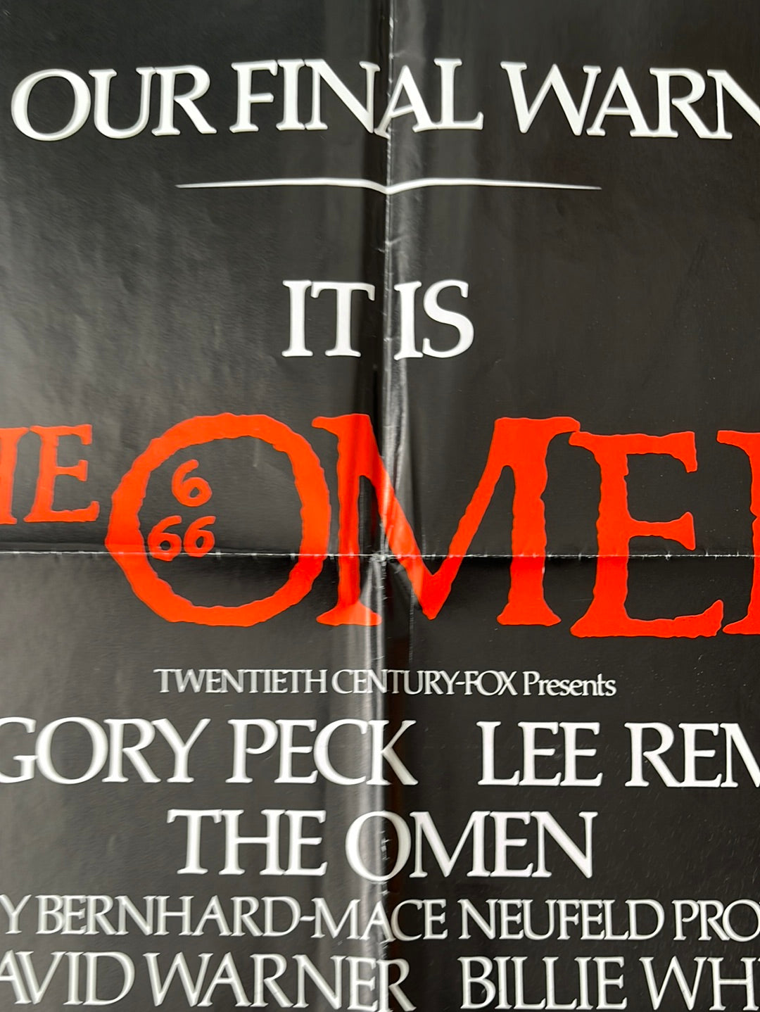 The Omen (1976) Original US One Sheet Cinema Poster