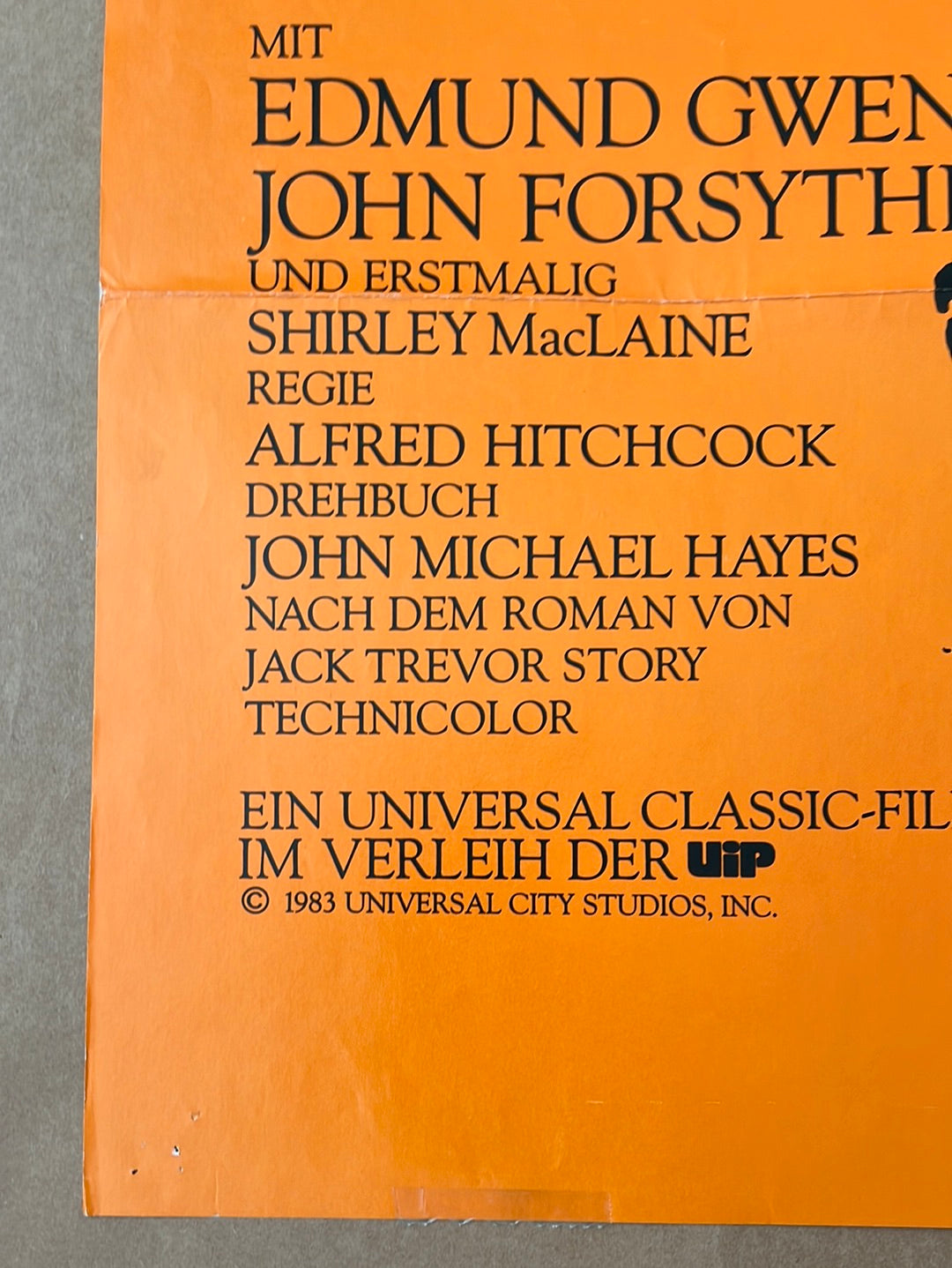 The Trouble With Harry (1983 Re-Release) Original German A1 Cinema Poster